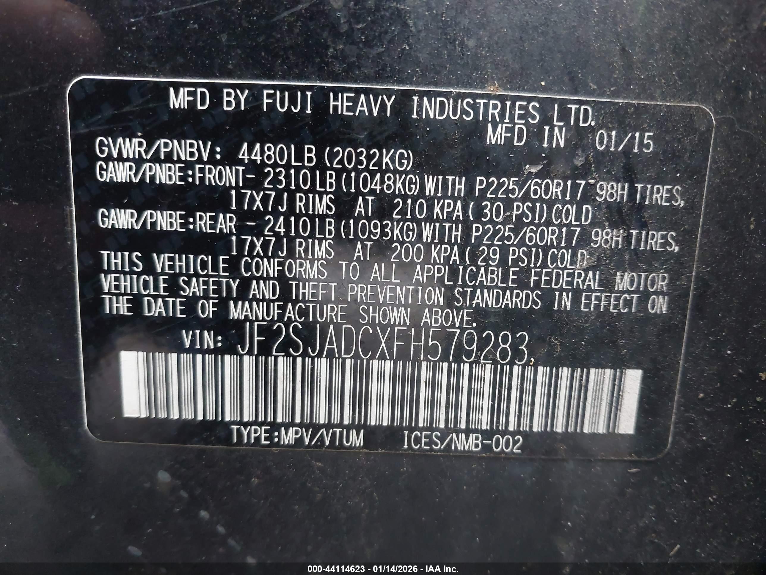 SUBARU FORESTER image 9
