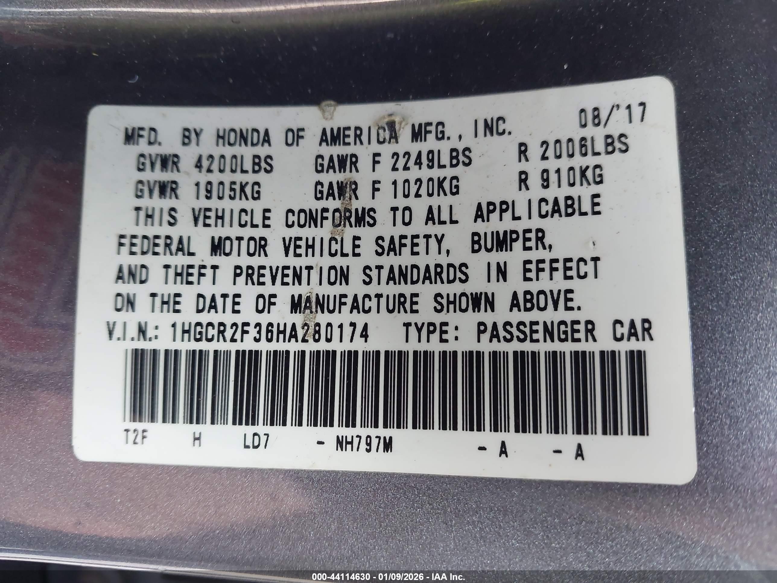 HONDA ACCORD image 9