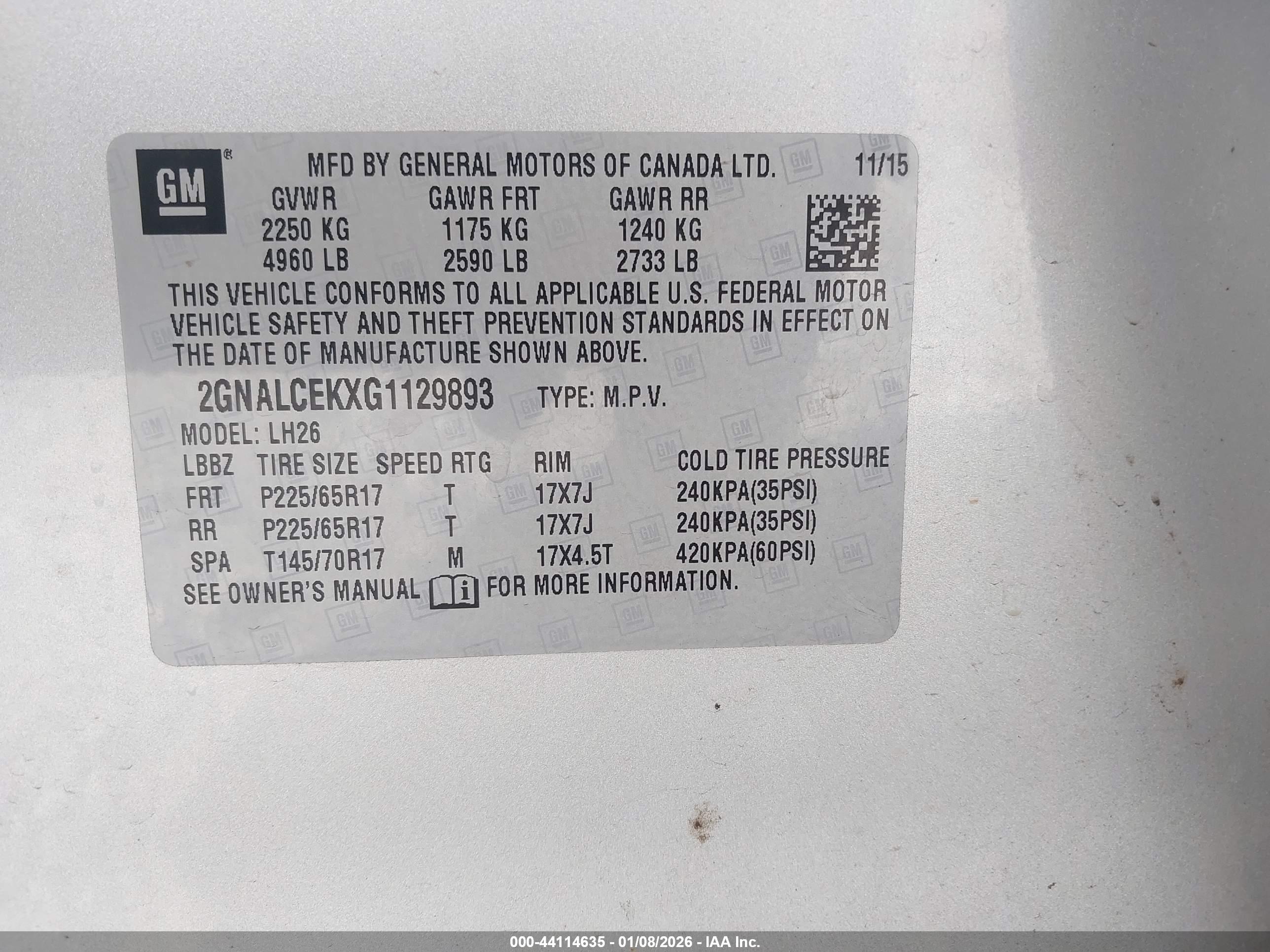 CHEVROLET EQUINOX image 9