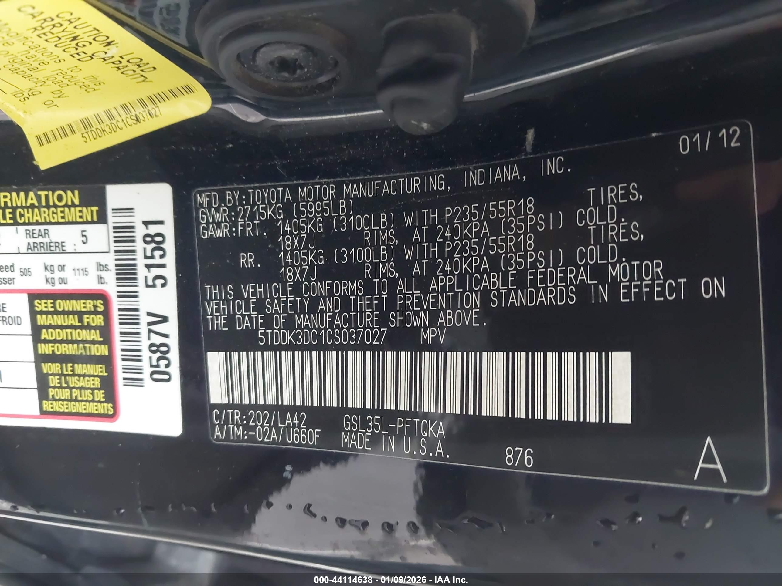 TOYOTA SIENNA image 9
