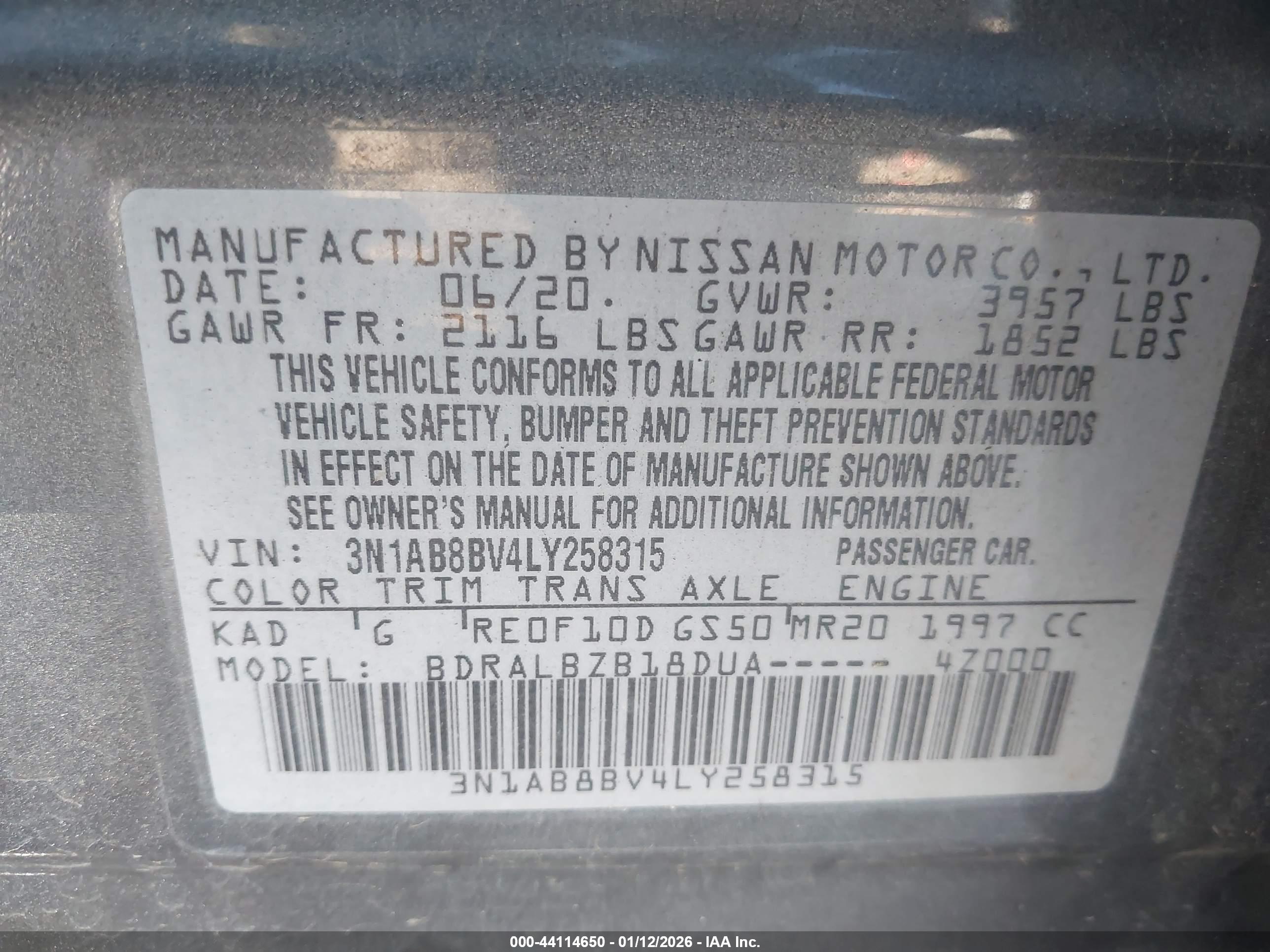 NISSAN SENTRA image 9