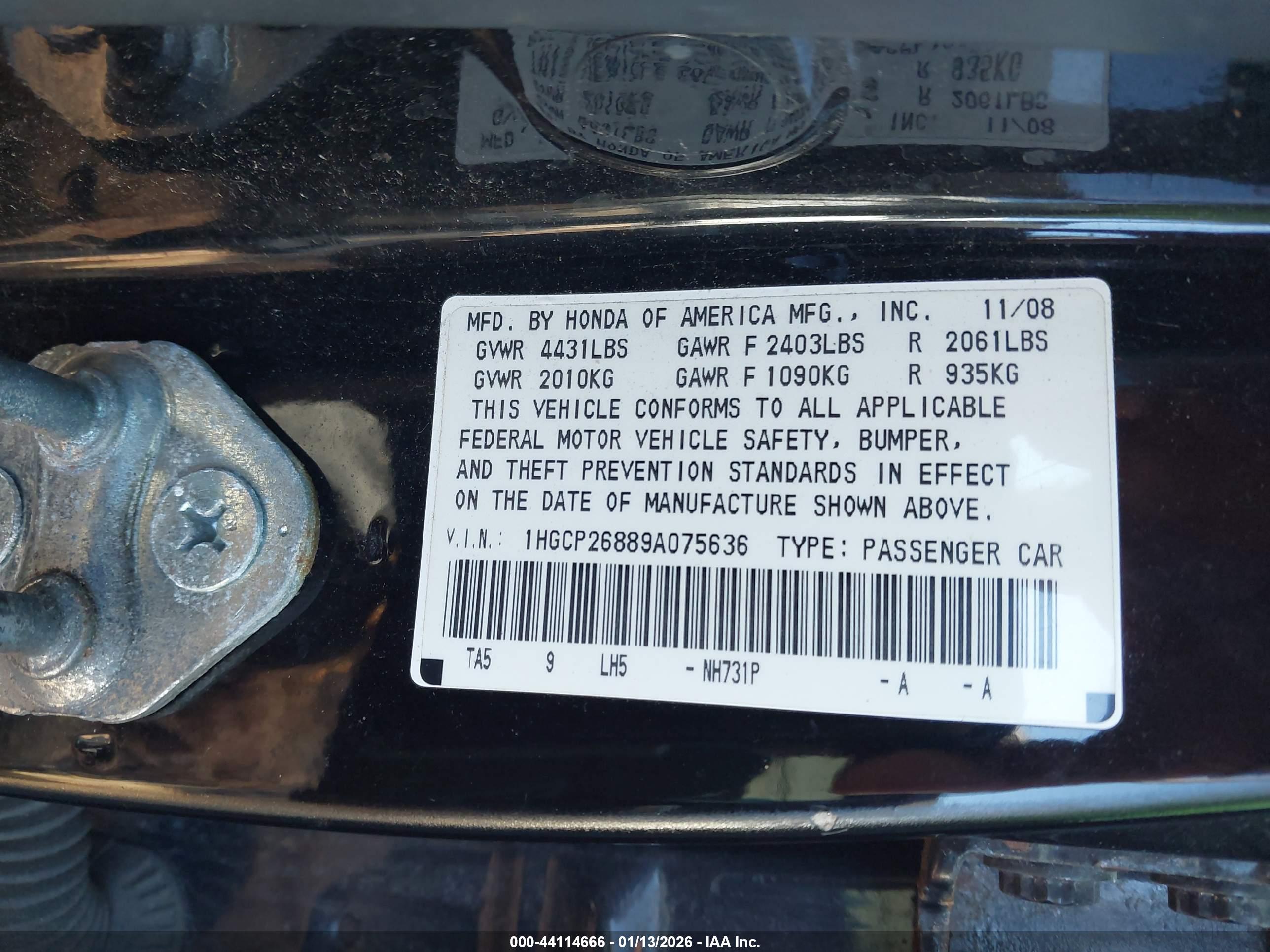 HONDA ACCORD image 9