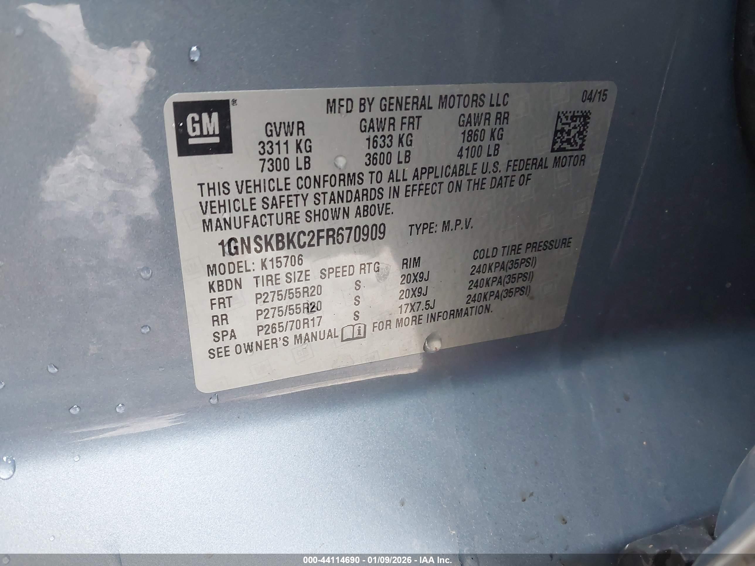 CHEVROLET TAHOE image 9
