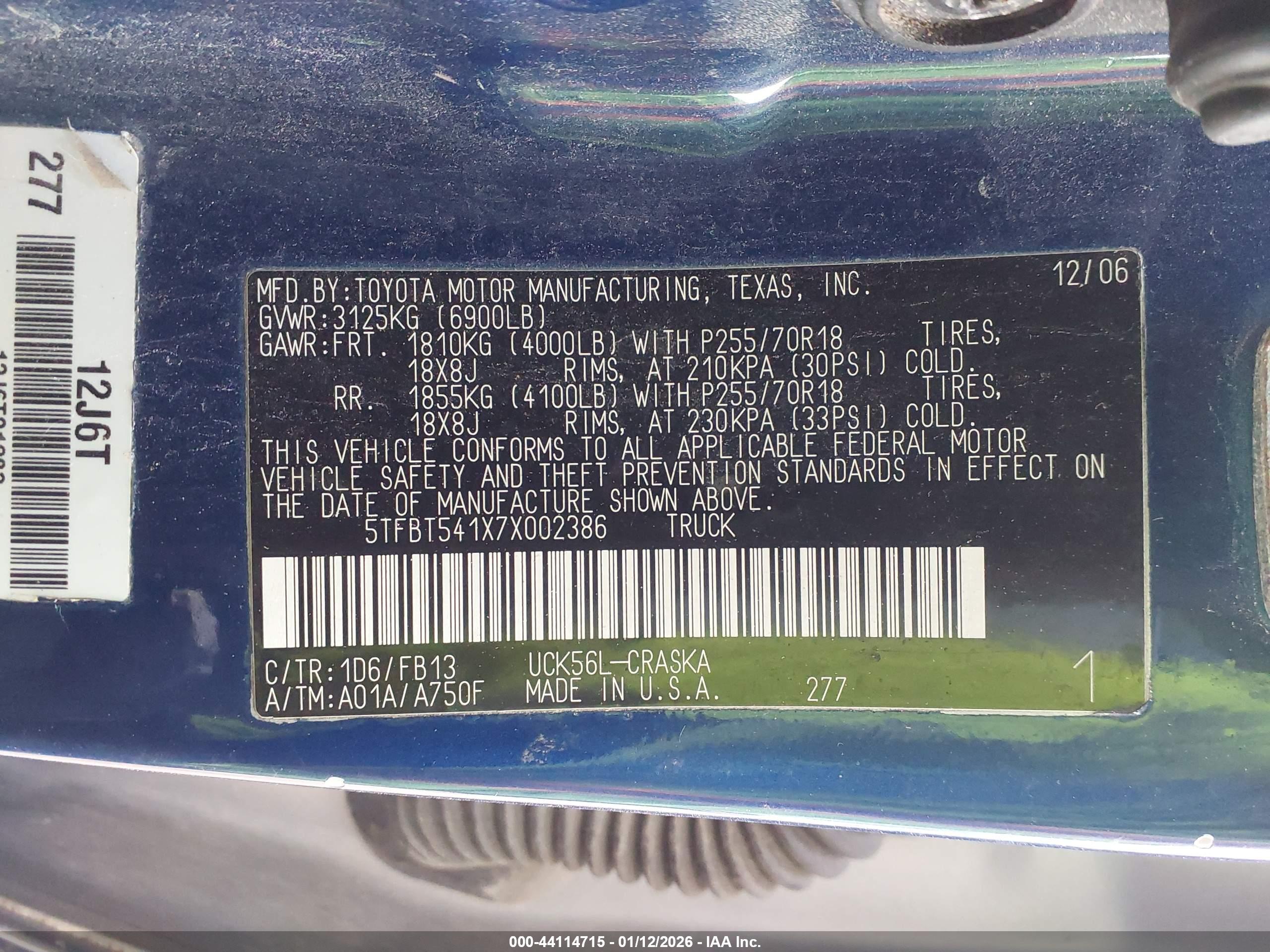 TOYOTA TUNDRA image 9
