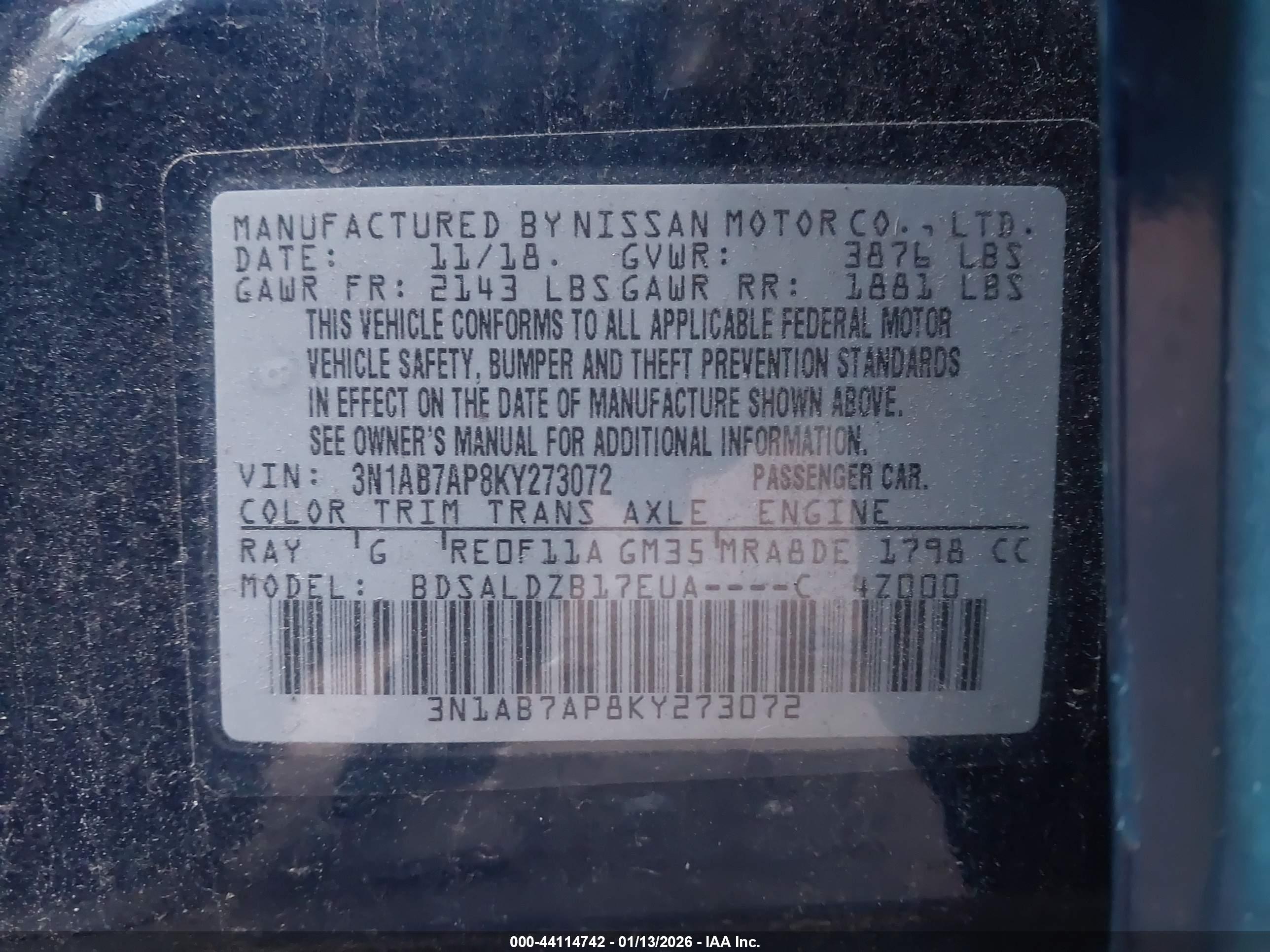 NISSAN SENTRA image 9