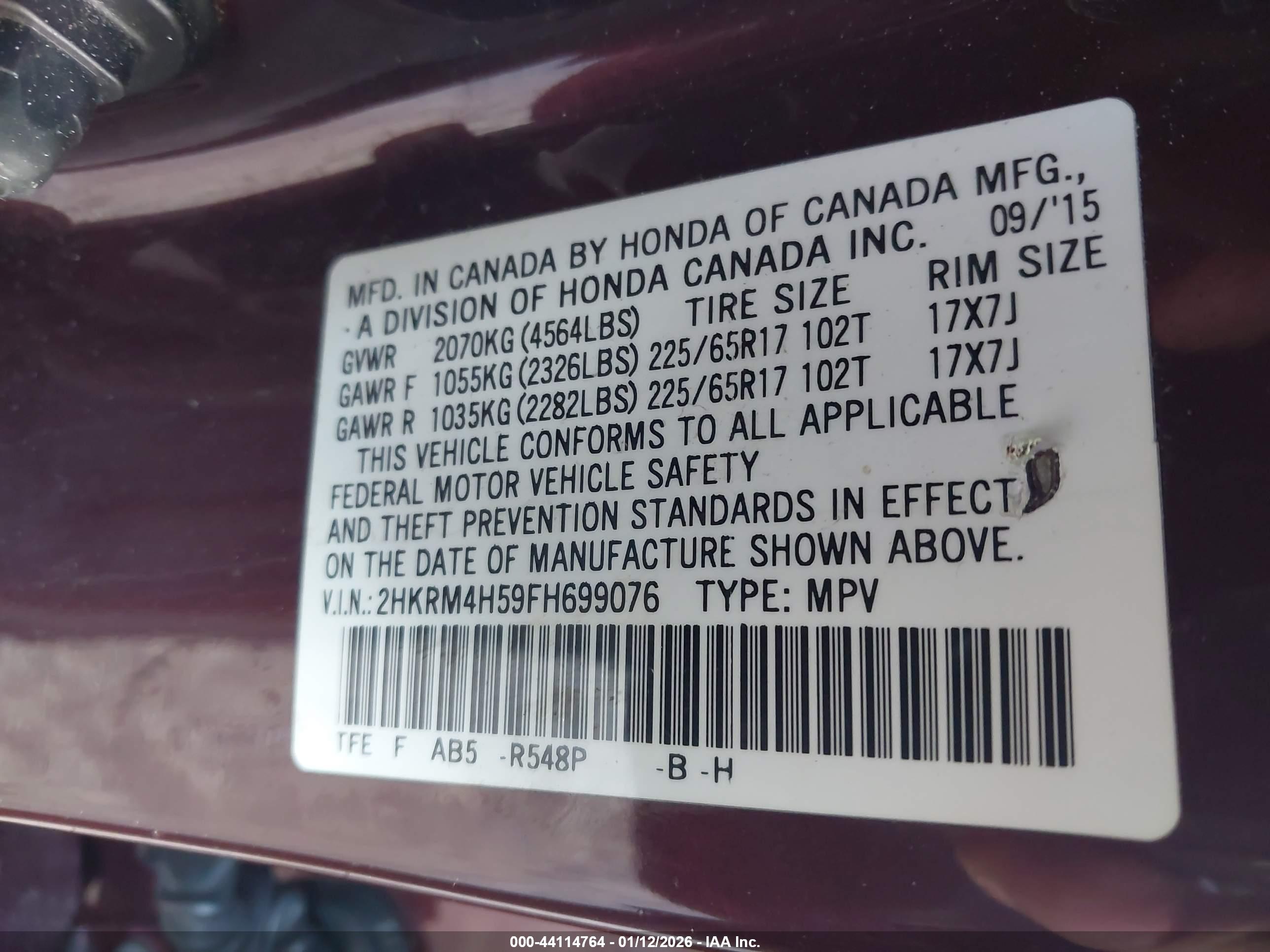 HONDA CR-V image 9
