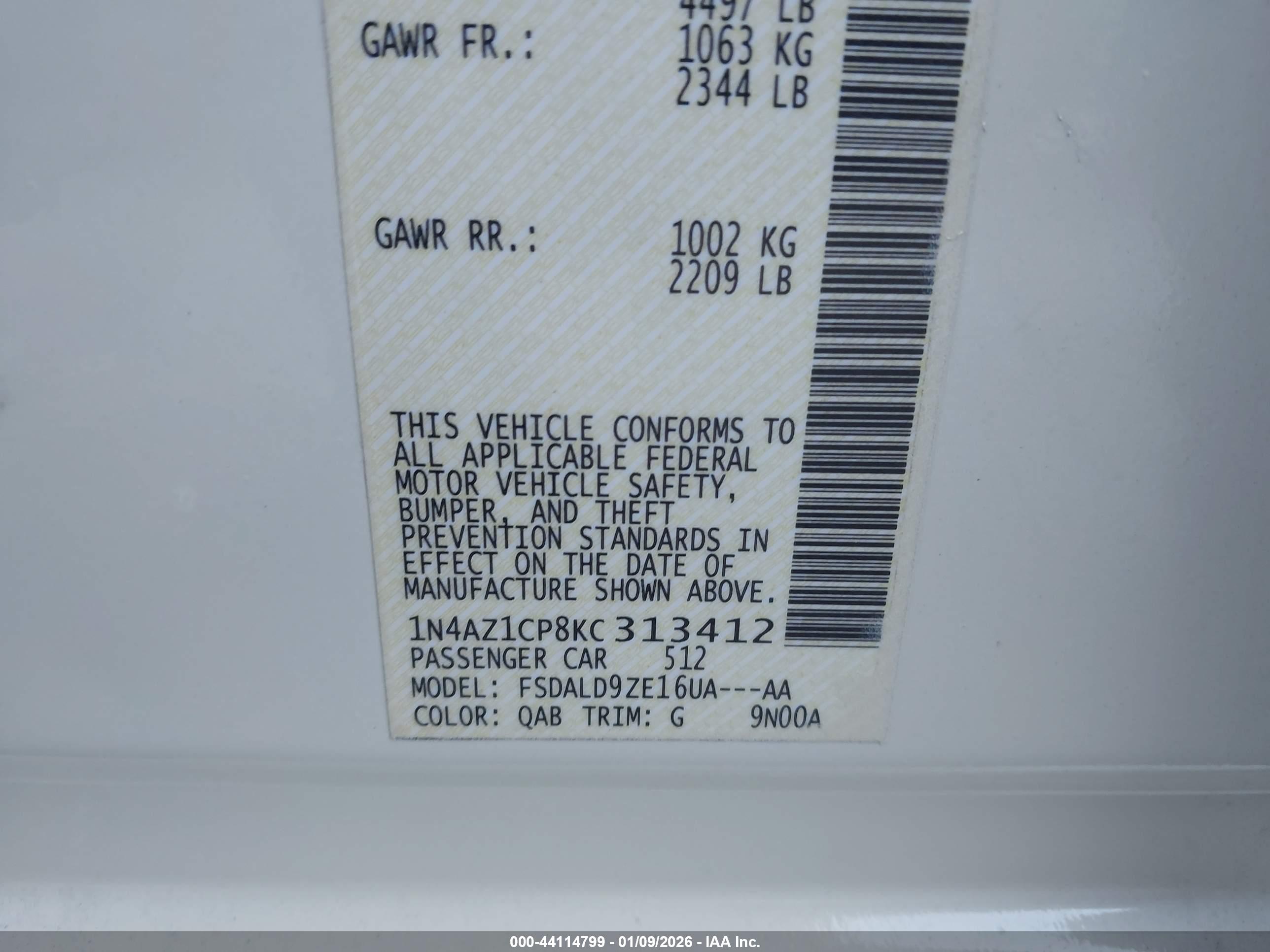 NISSAN LEAF image 9