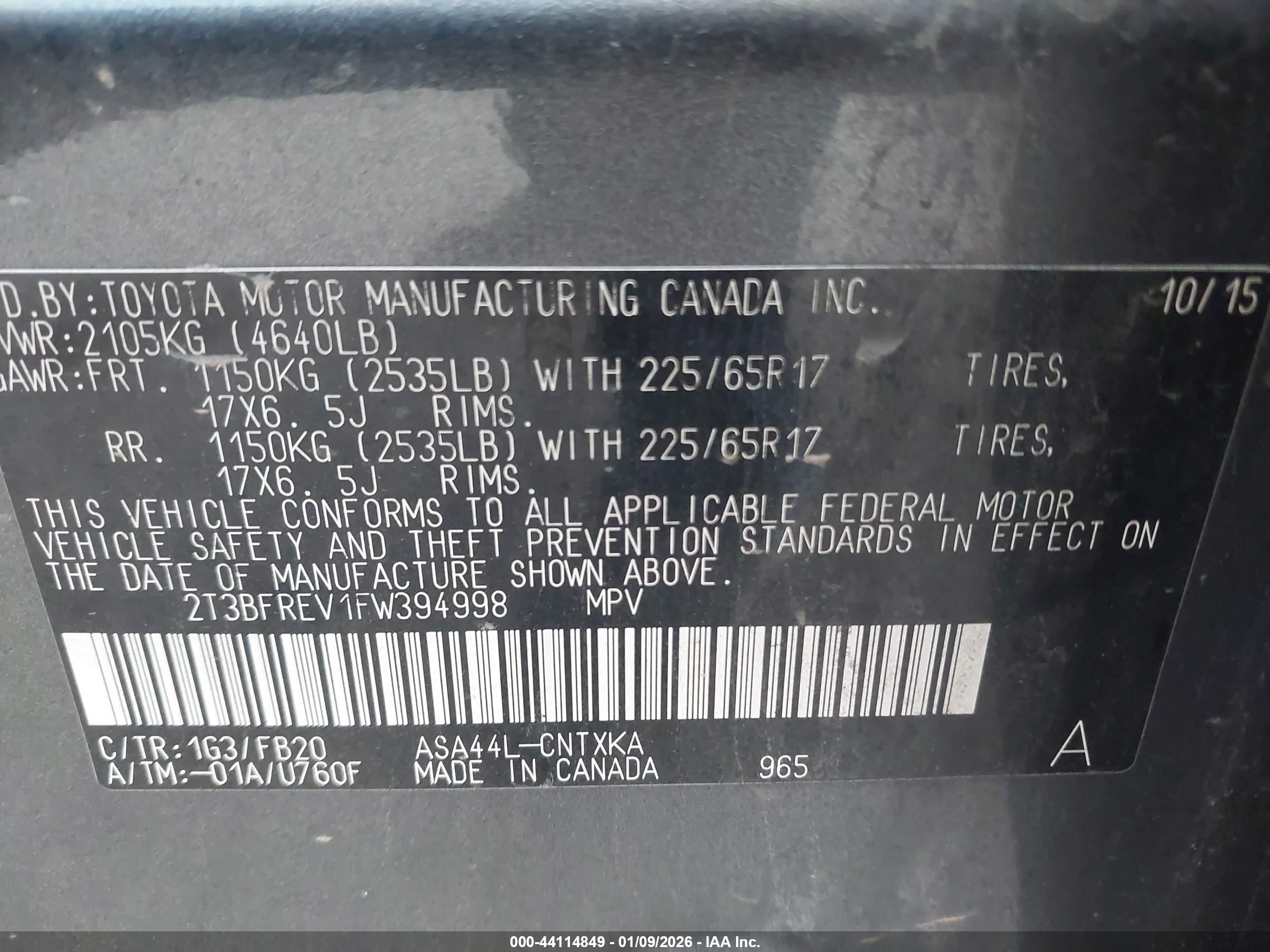 TOYOTA RAV4 image 9