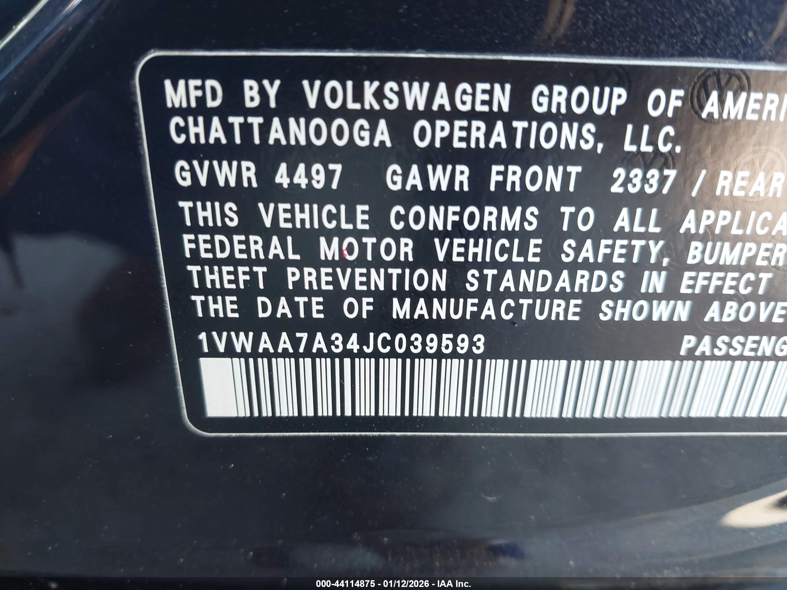 VOLKSWAGEN PASSAT image 9