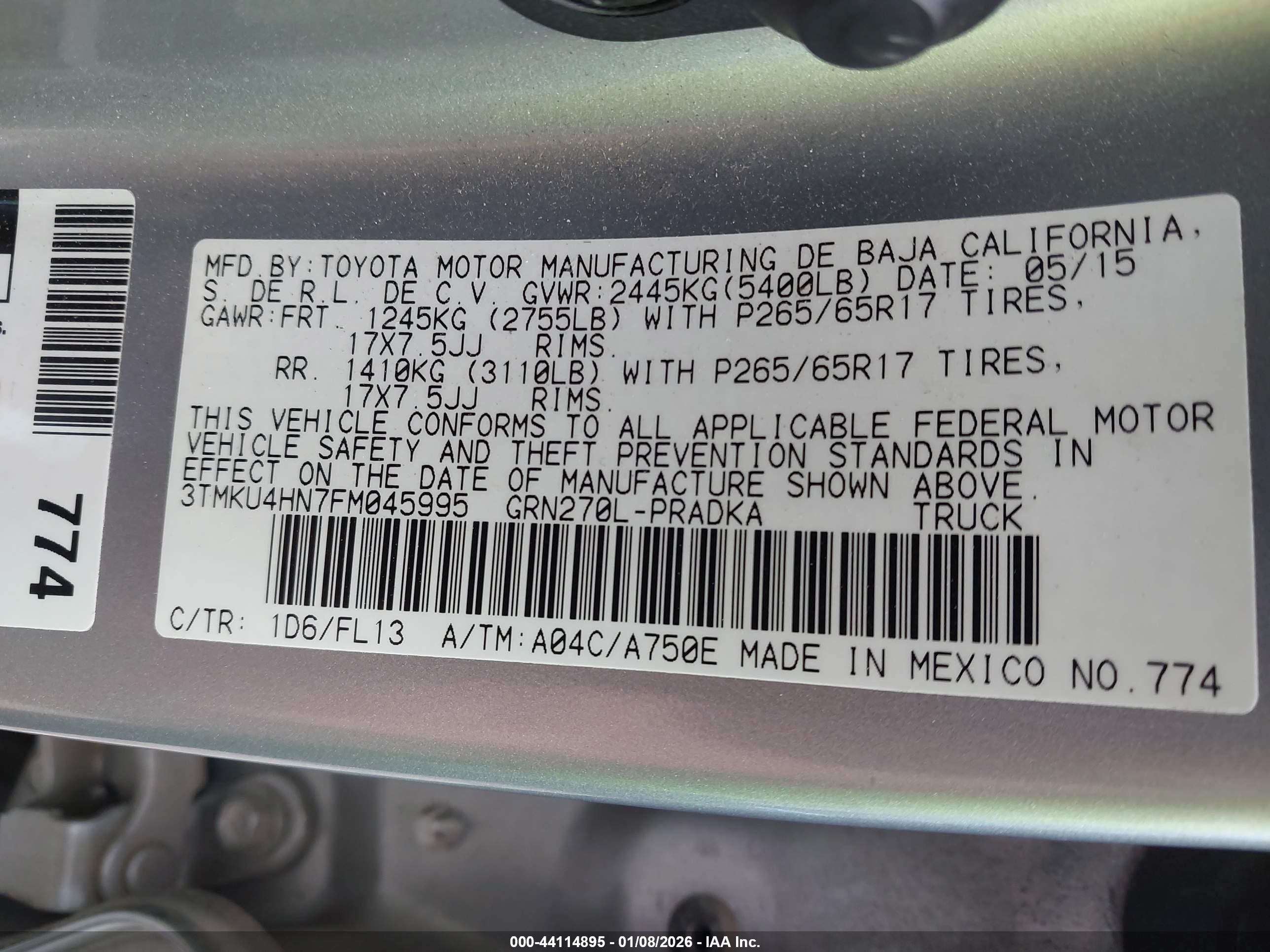 TOYOTA TACOMA image 9