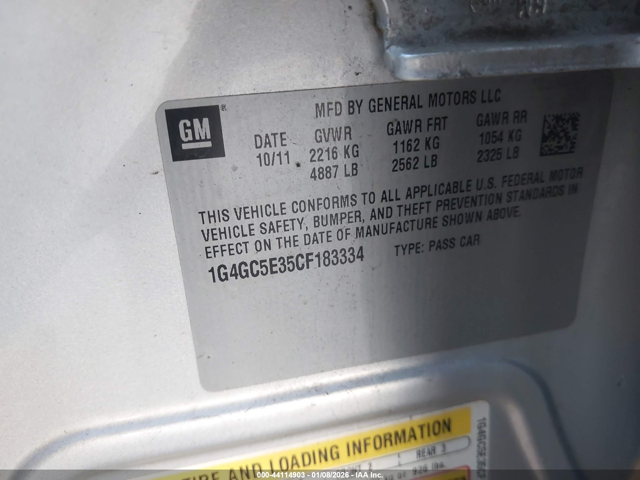 BUICK LACROSSE image 9