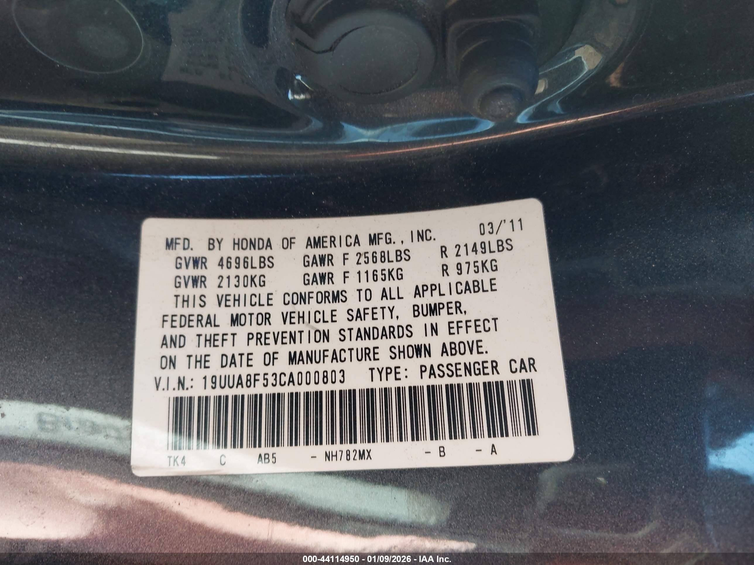 ACURA TL image 9