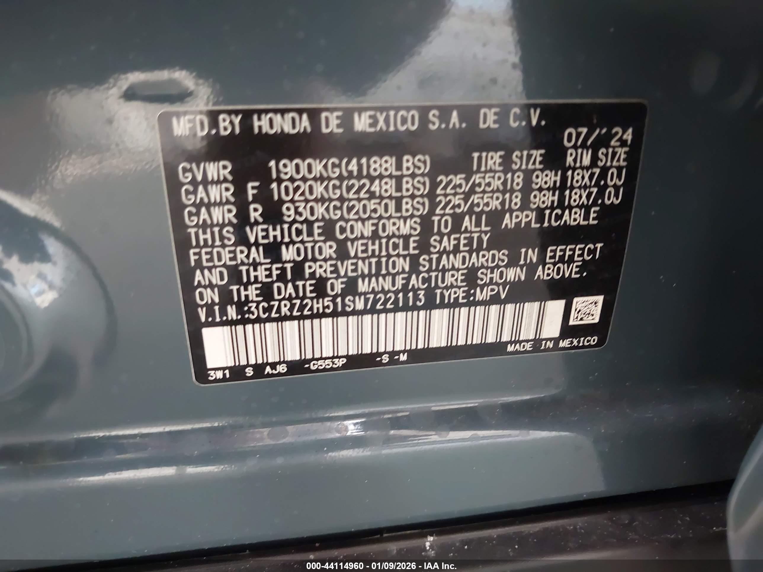 HONDA HR-V image 9