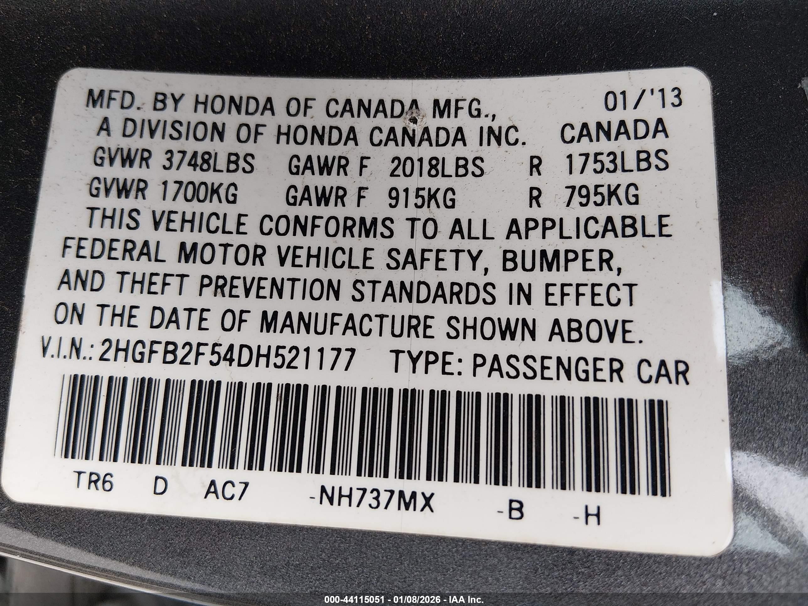 HONDA CIVIC image 9