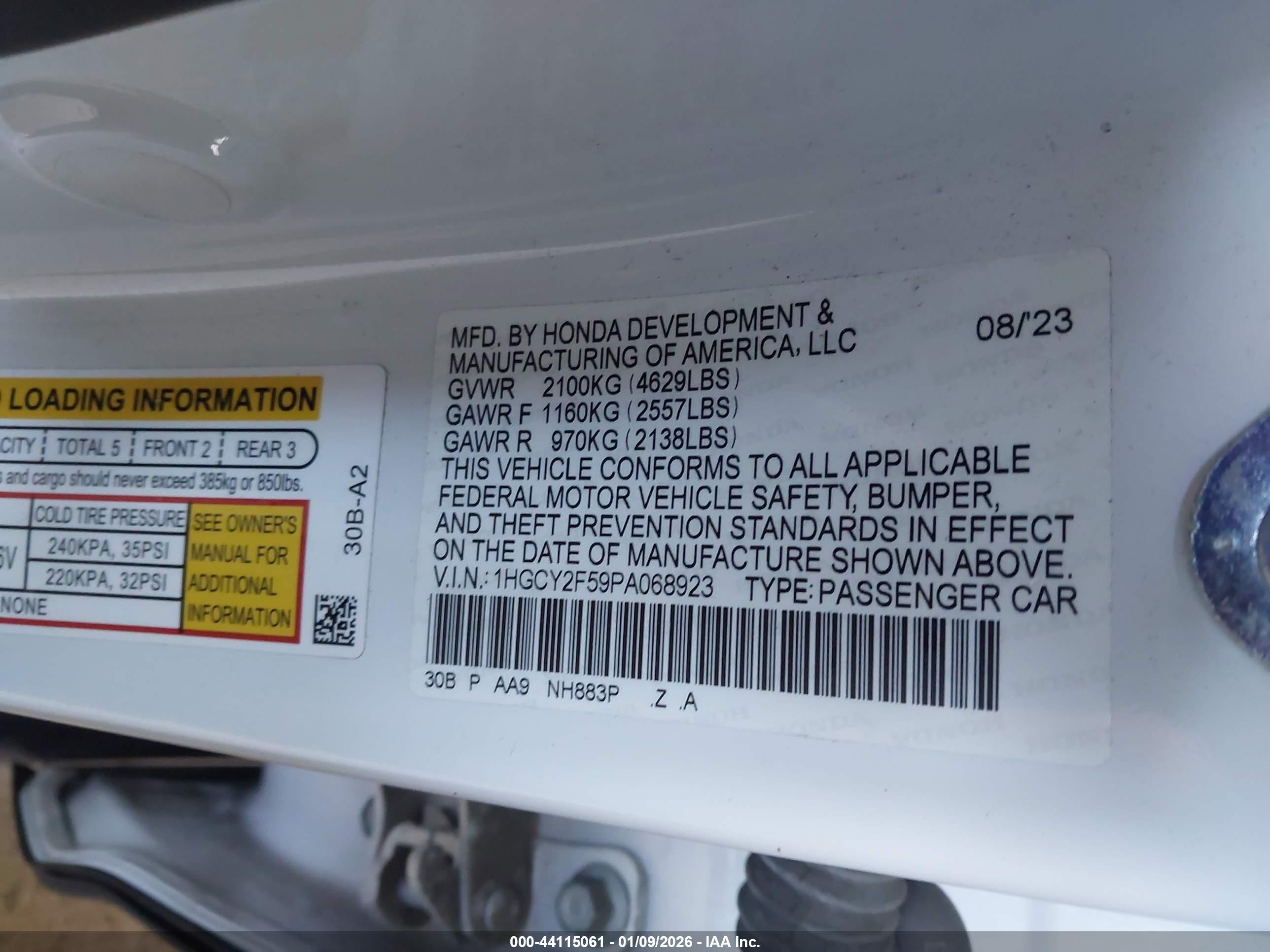 HONDA ACCORD image 9