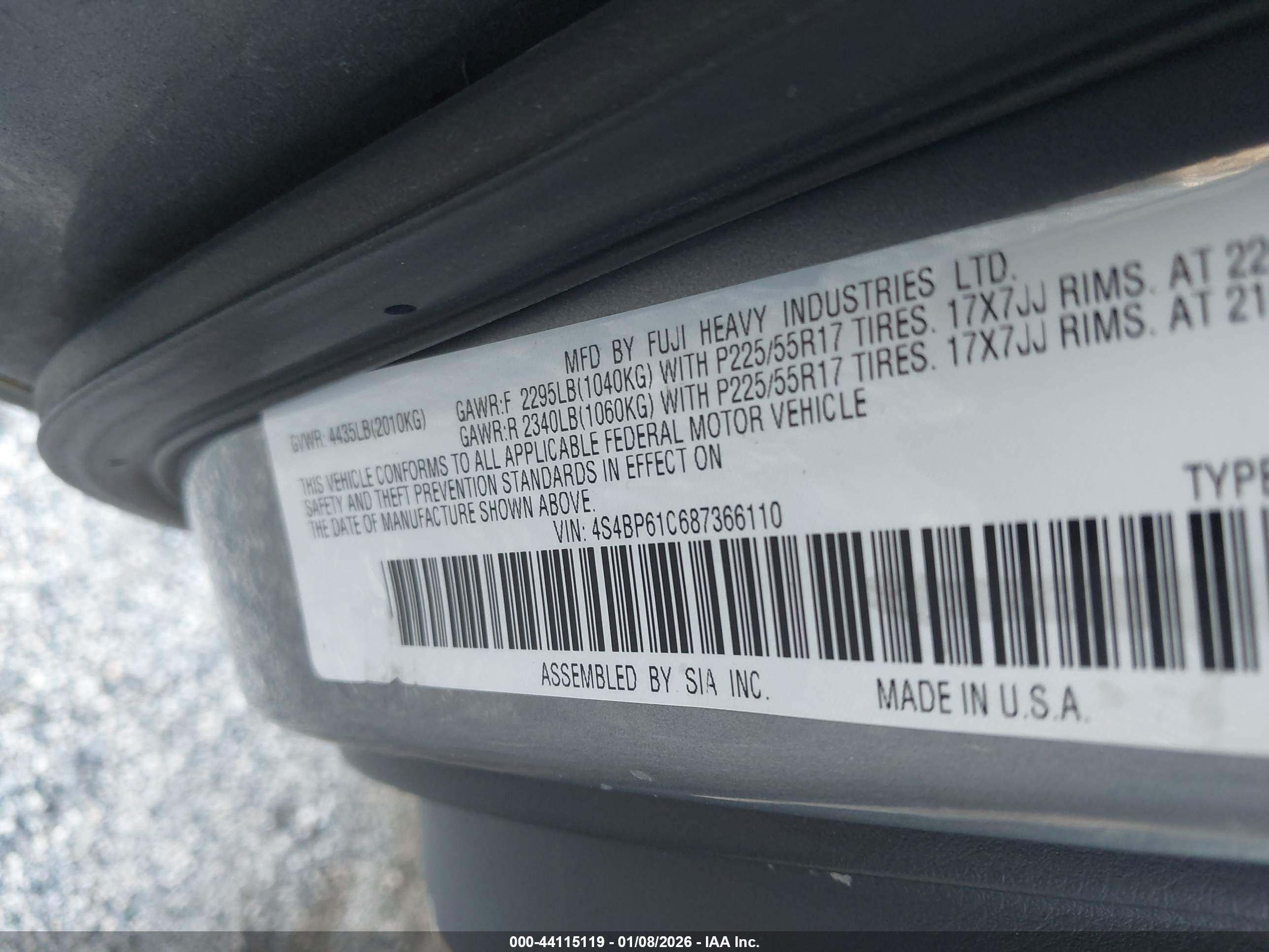 SUBARU OUTBACK image 9
