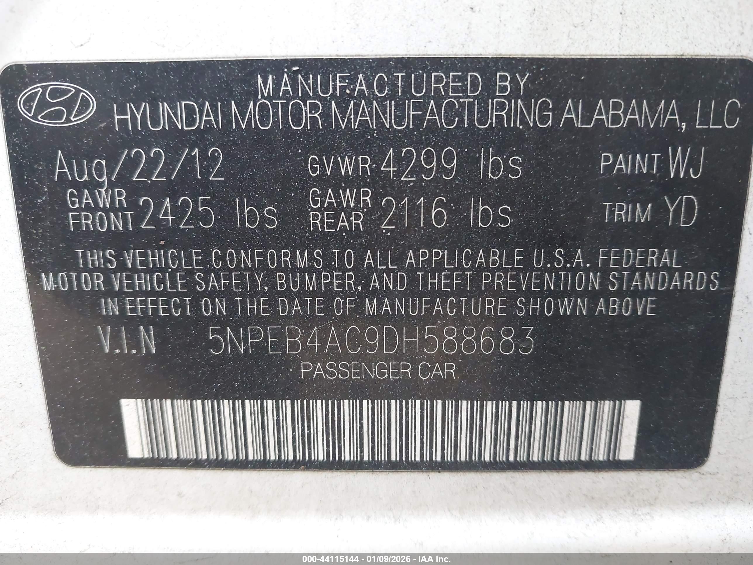 HYUNDAI SONATA image 9