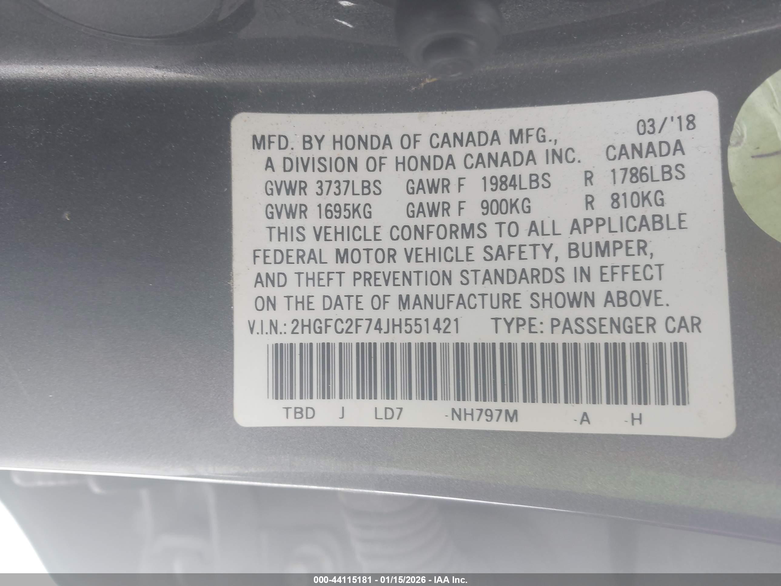 HONDA CIVIC image 9