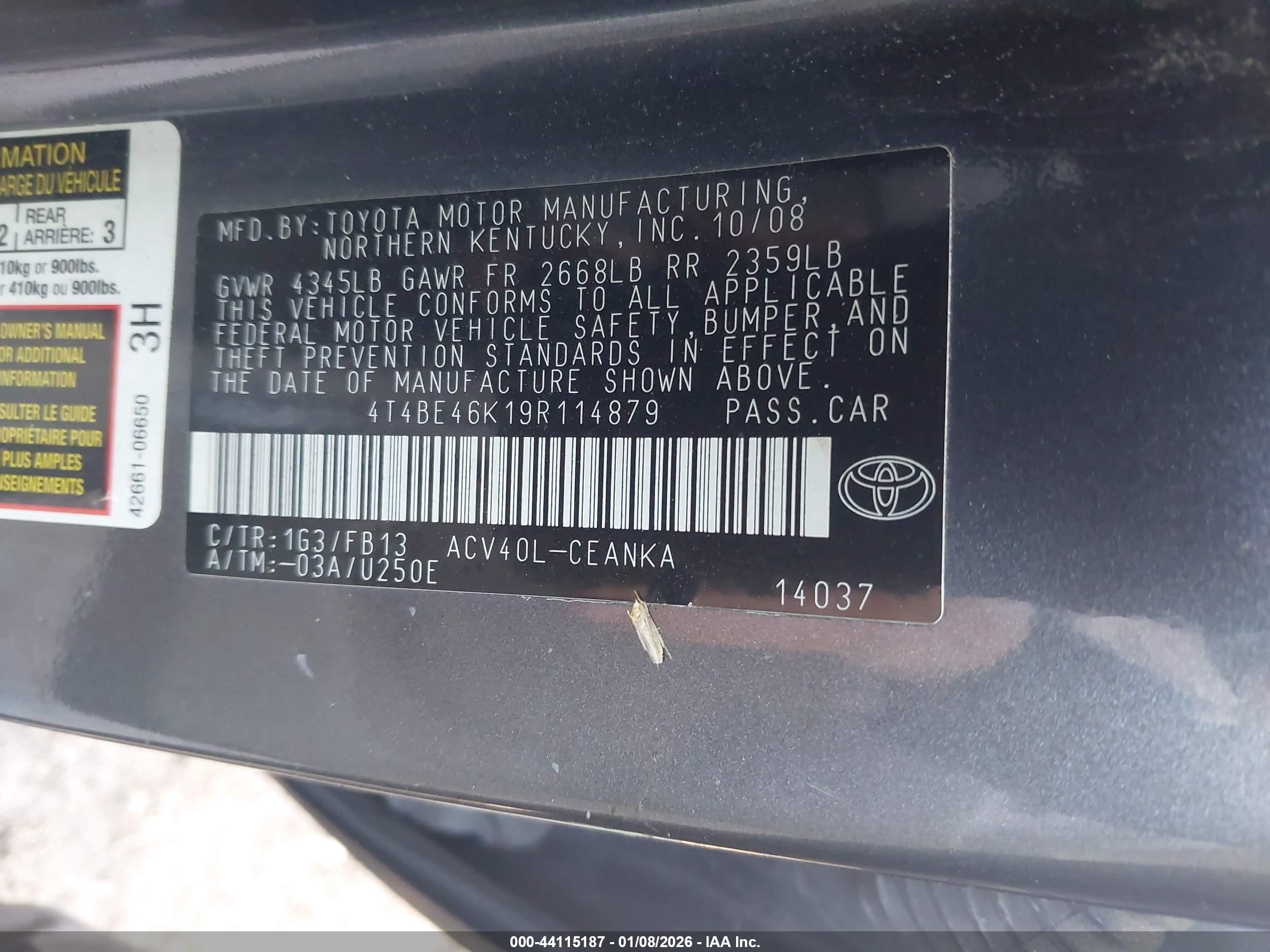 TOYOTA CAMRY image 9