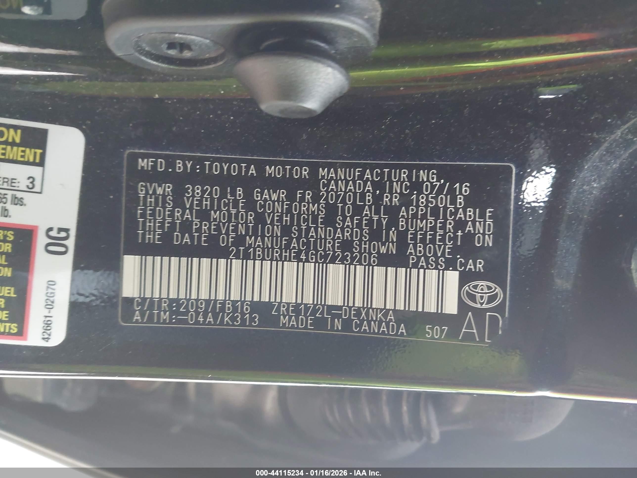 TOYOTA COROLLA image 9