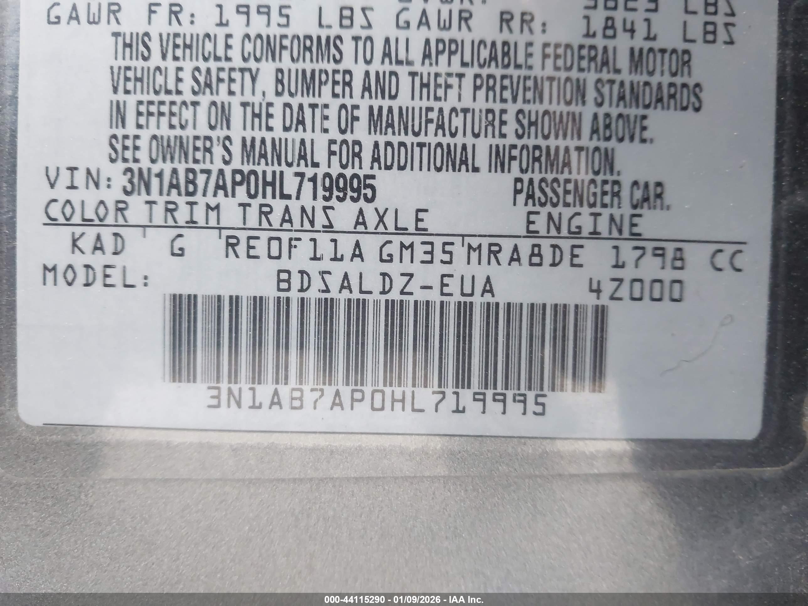 NISSAN SENTRA image 9