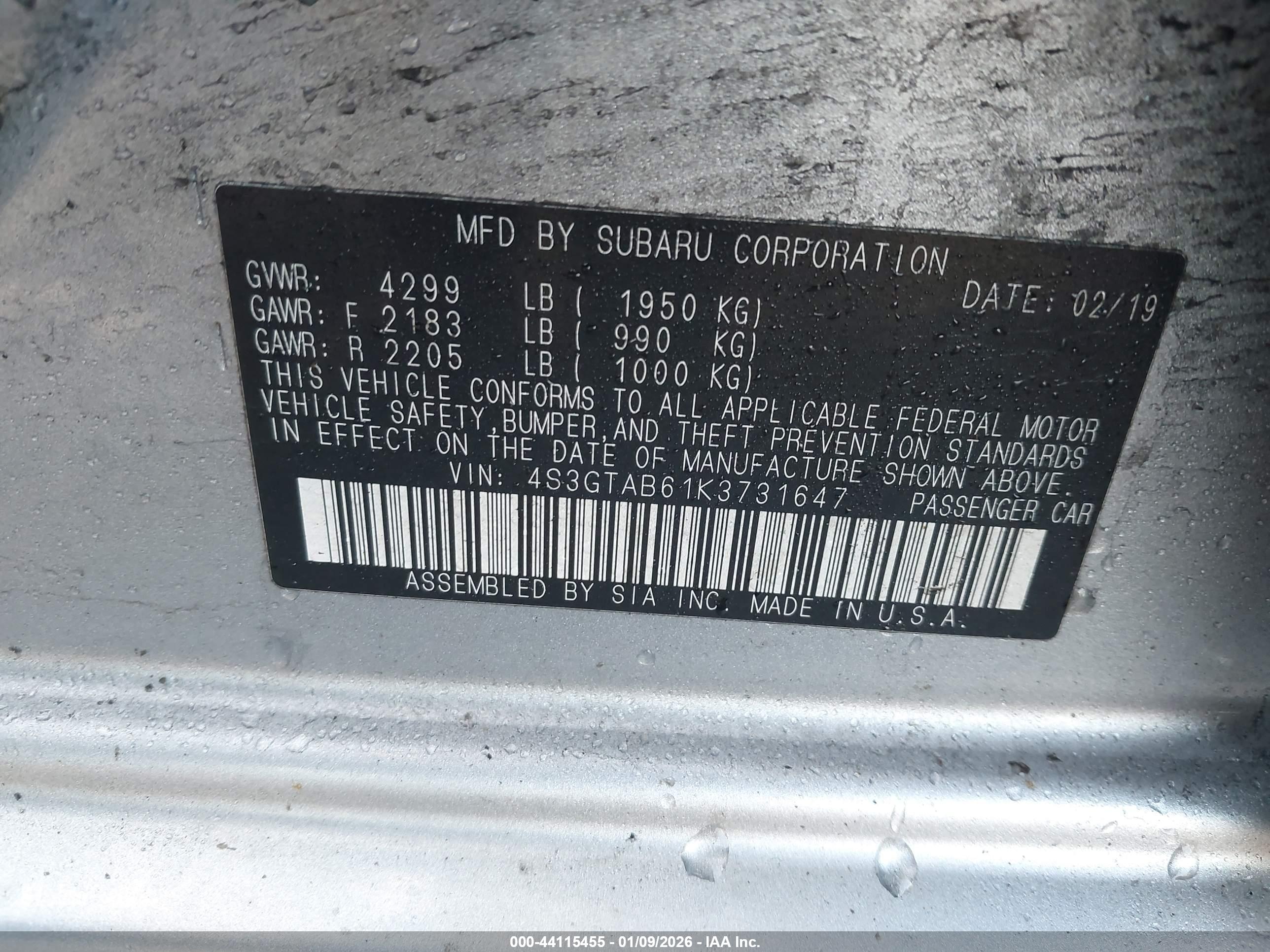 SUBARU IMPREZA image 9