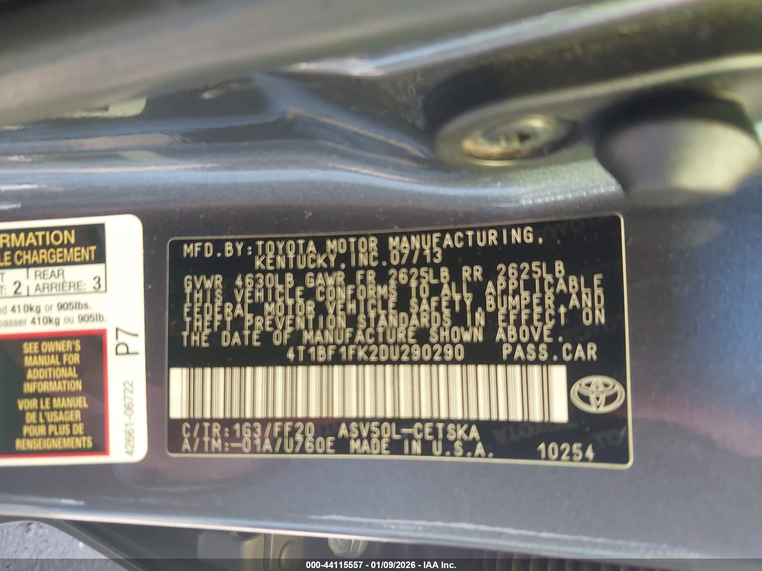 TOYOTA CAMRY image 9