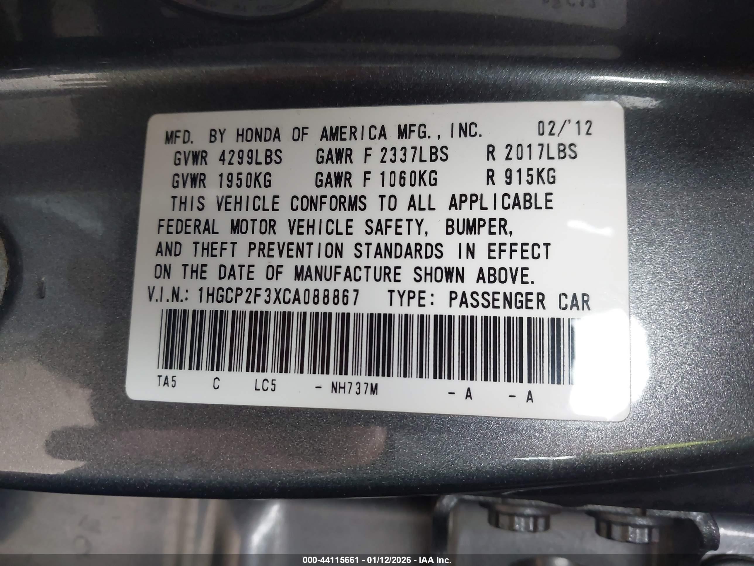 HONDA ACCORD image 9
