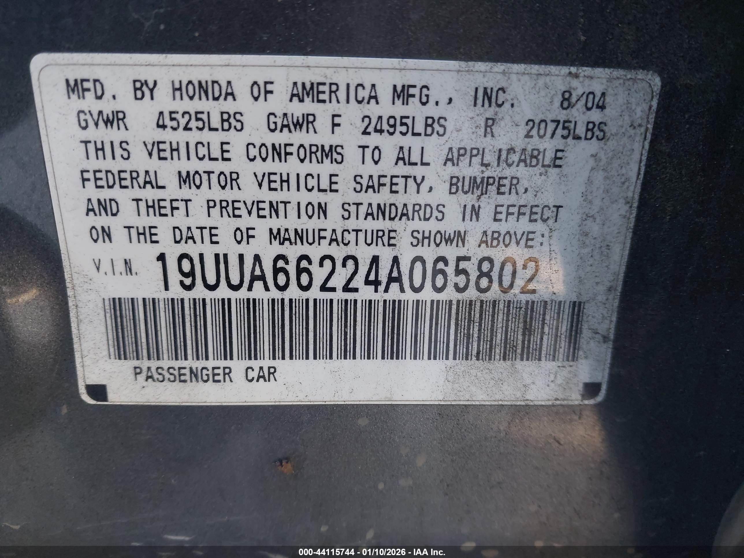 ACURA TL image 9