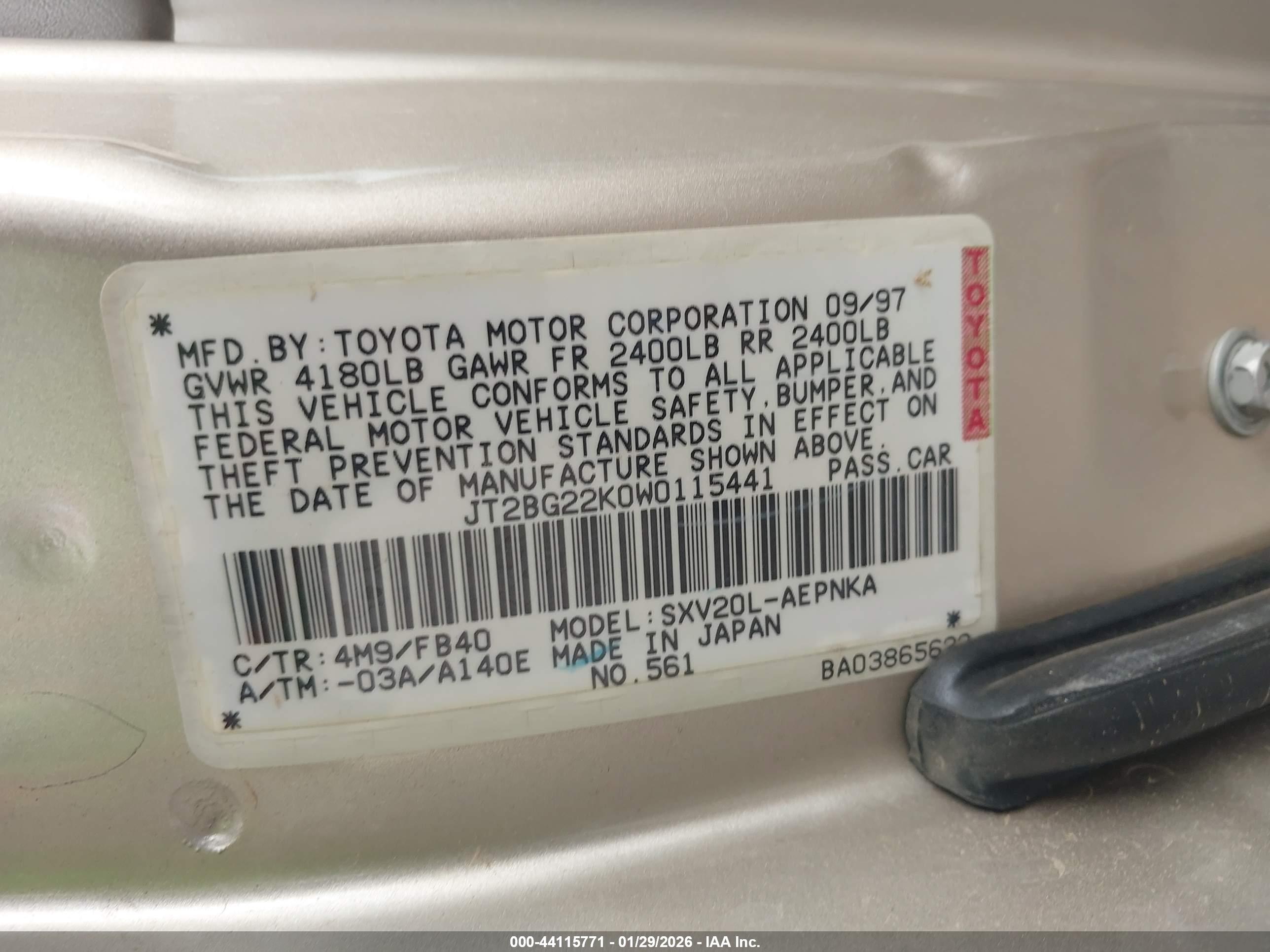 TOYOTA CAMRY image 9