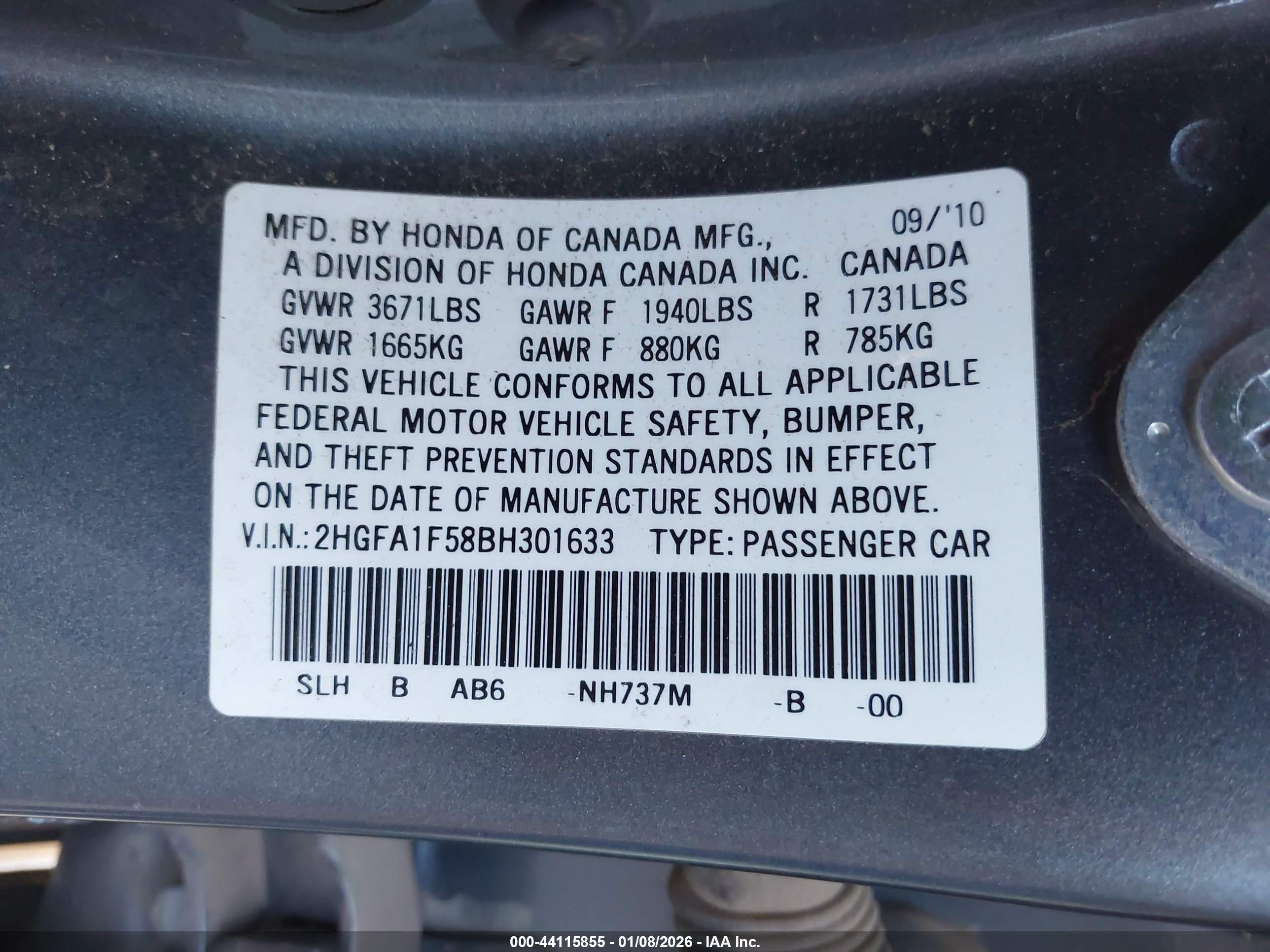 HONDA CIVIC image 9