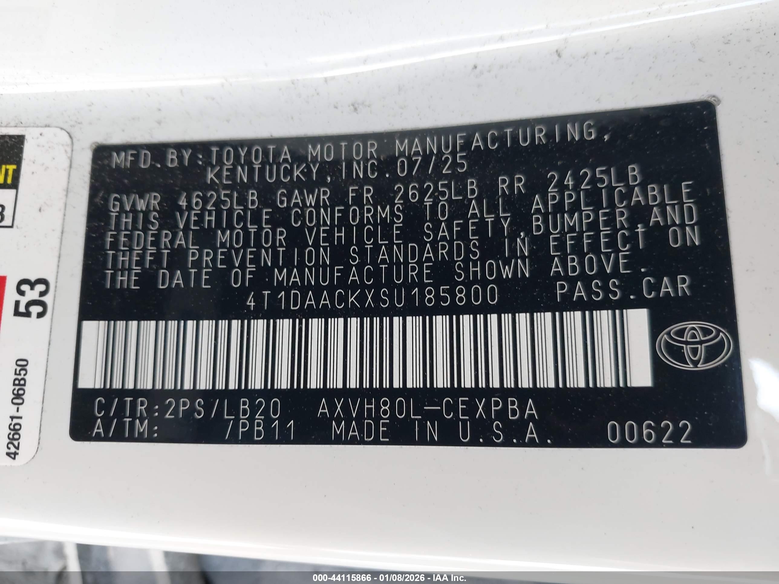 TOYOTA CAMRY image 9