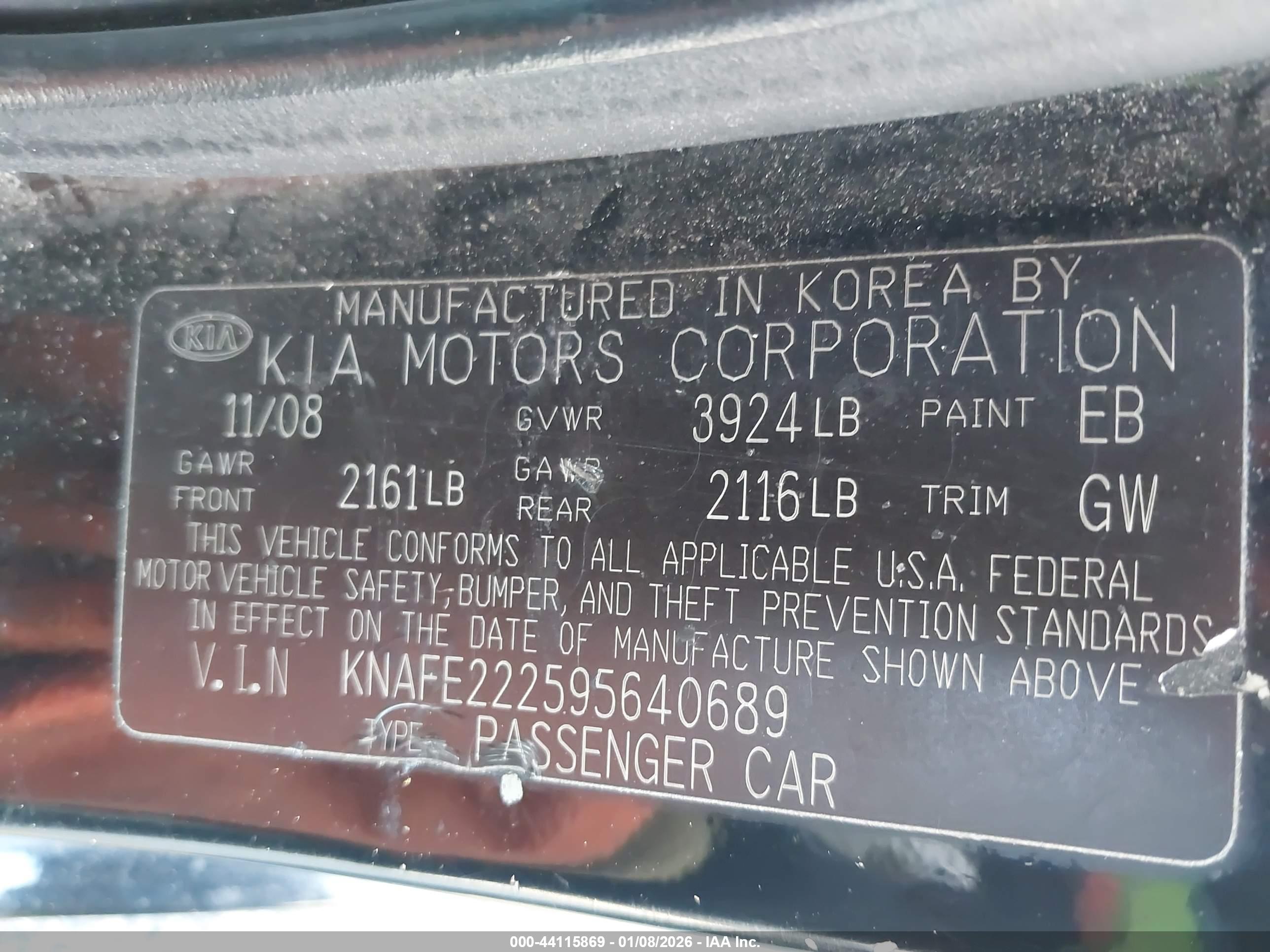 KIA SPECTRA image 9
