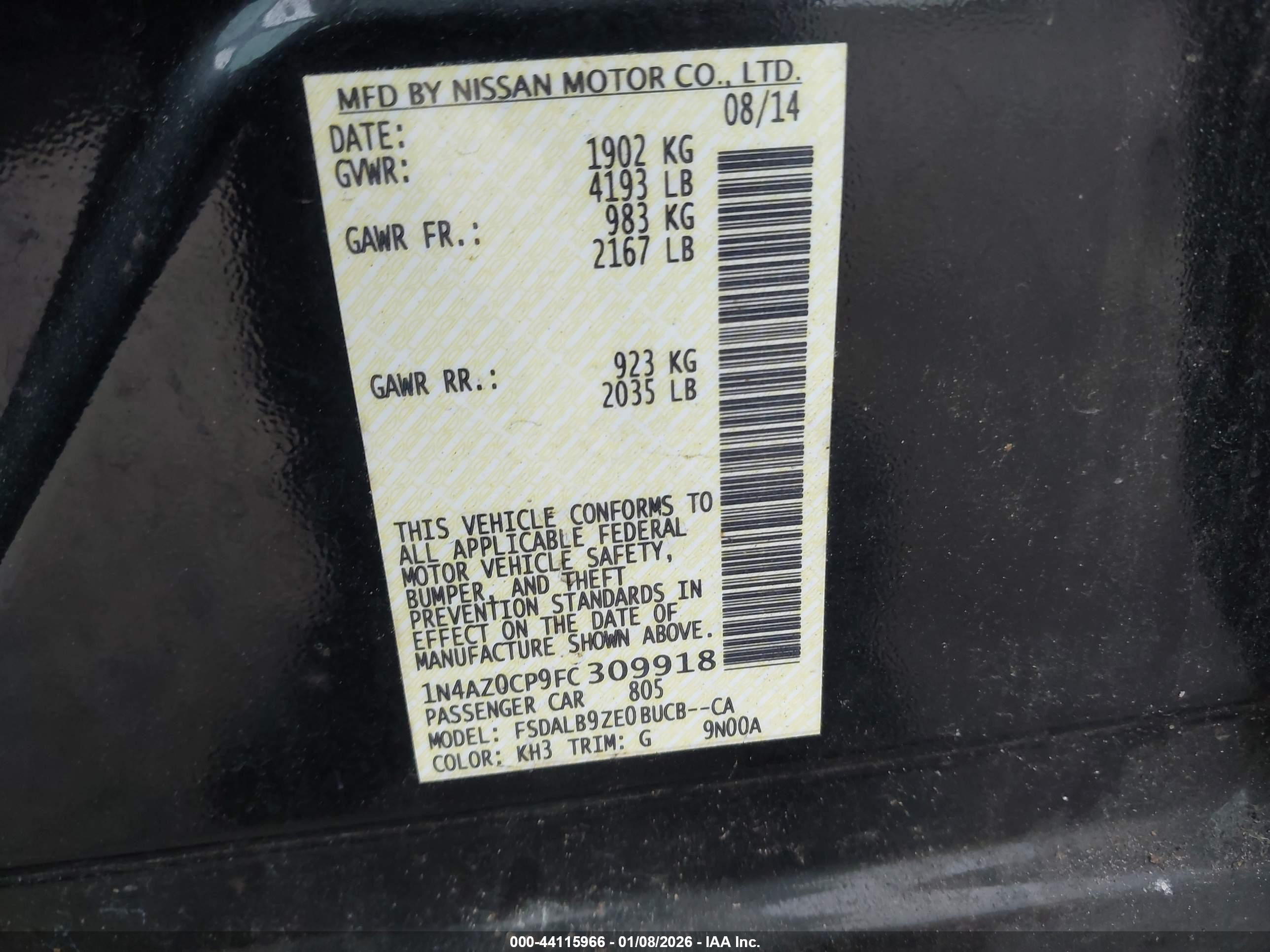 NISSAN LEAF image 9