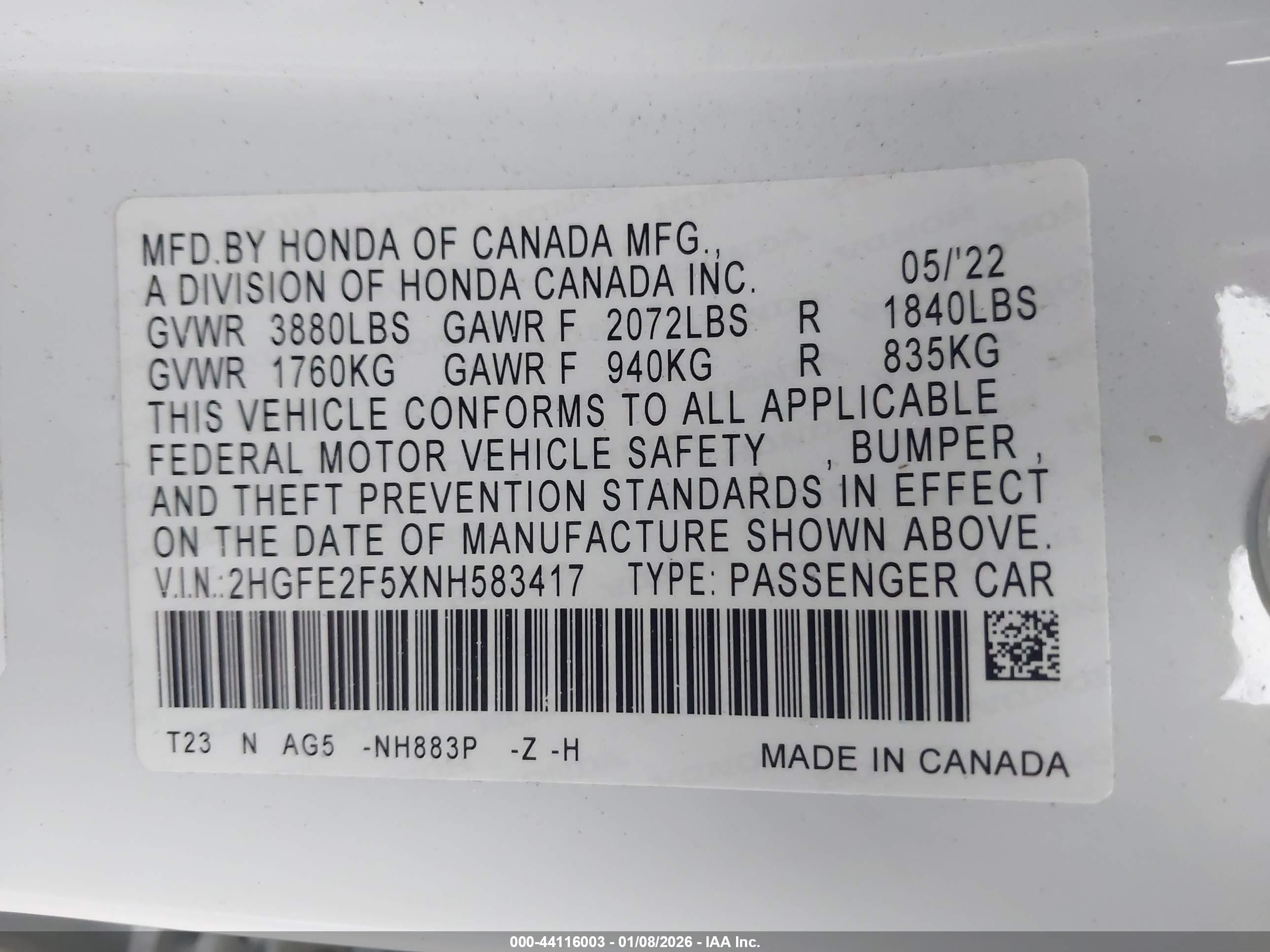 HONDA CIVIC image 9