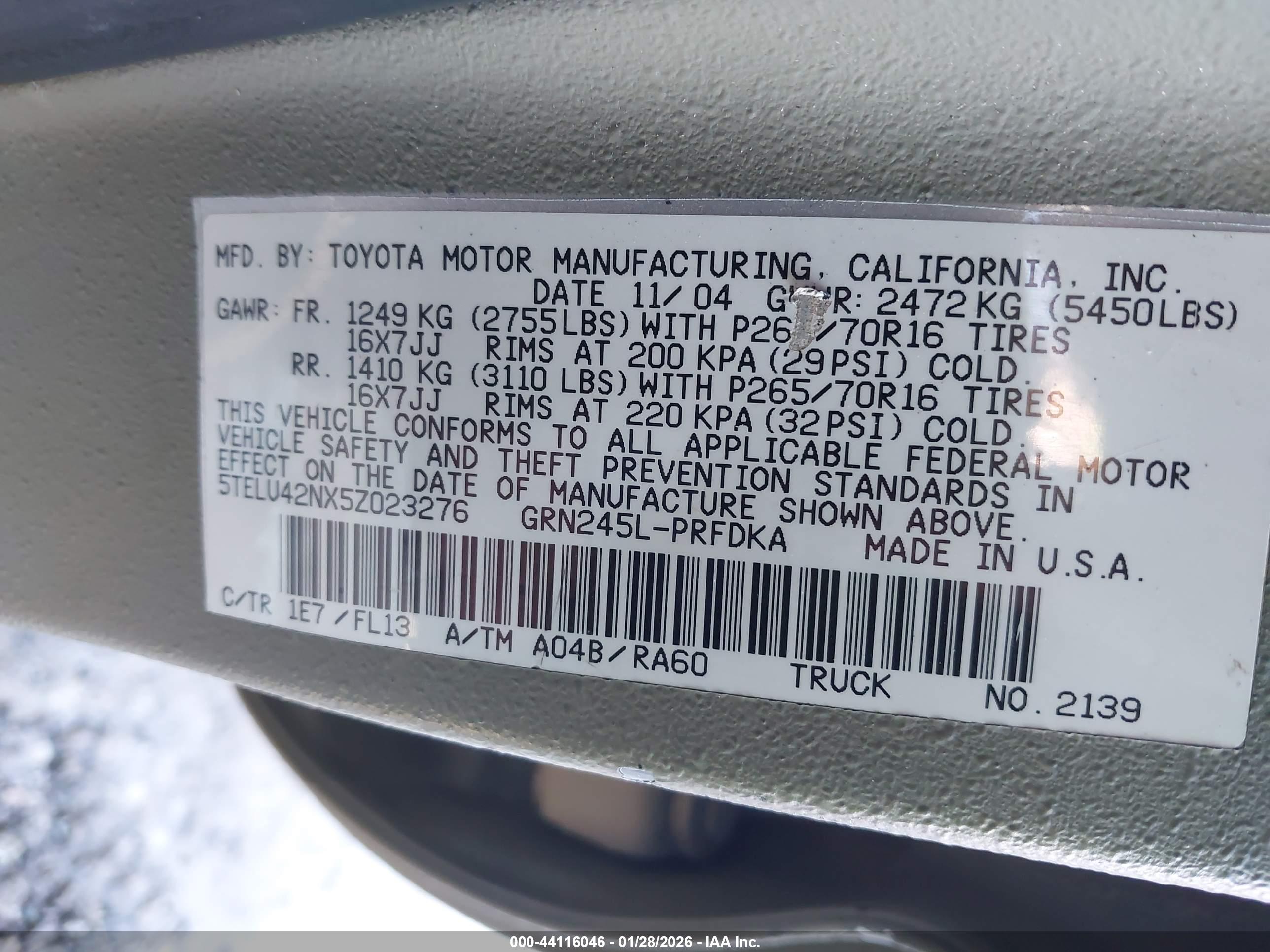 TOYOTA TACOMA image 9