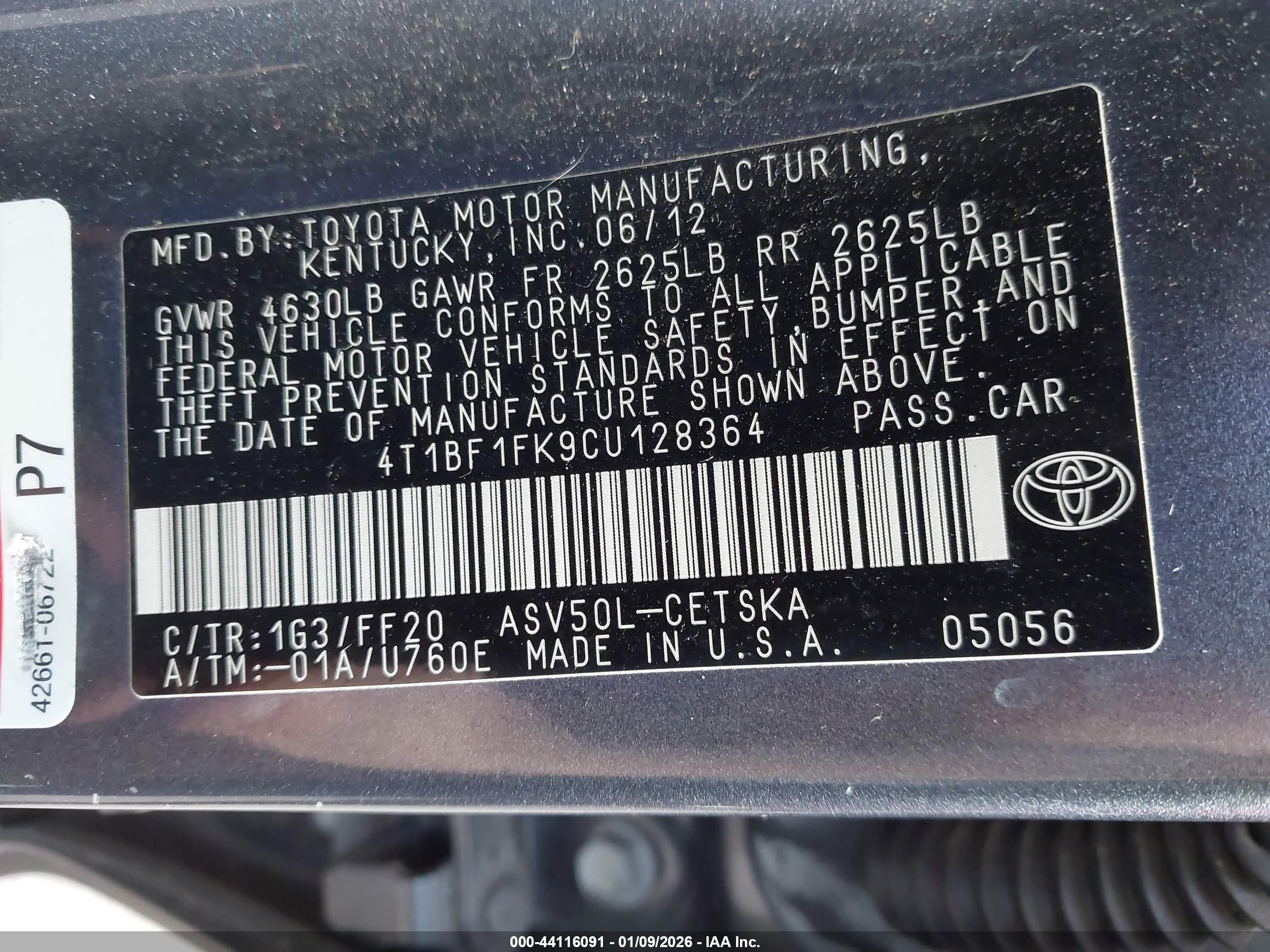 TOYOTA CAMRY image 9