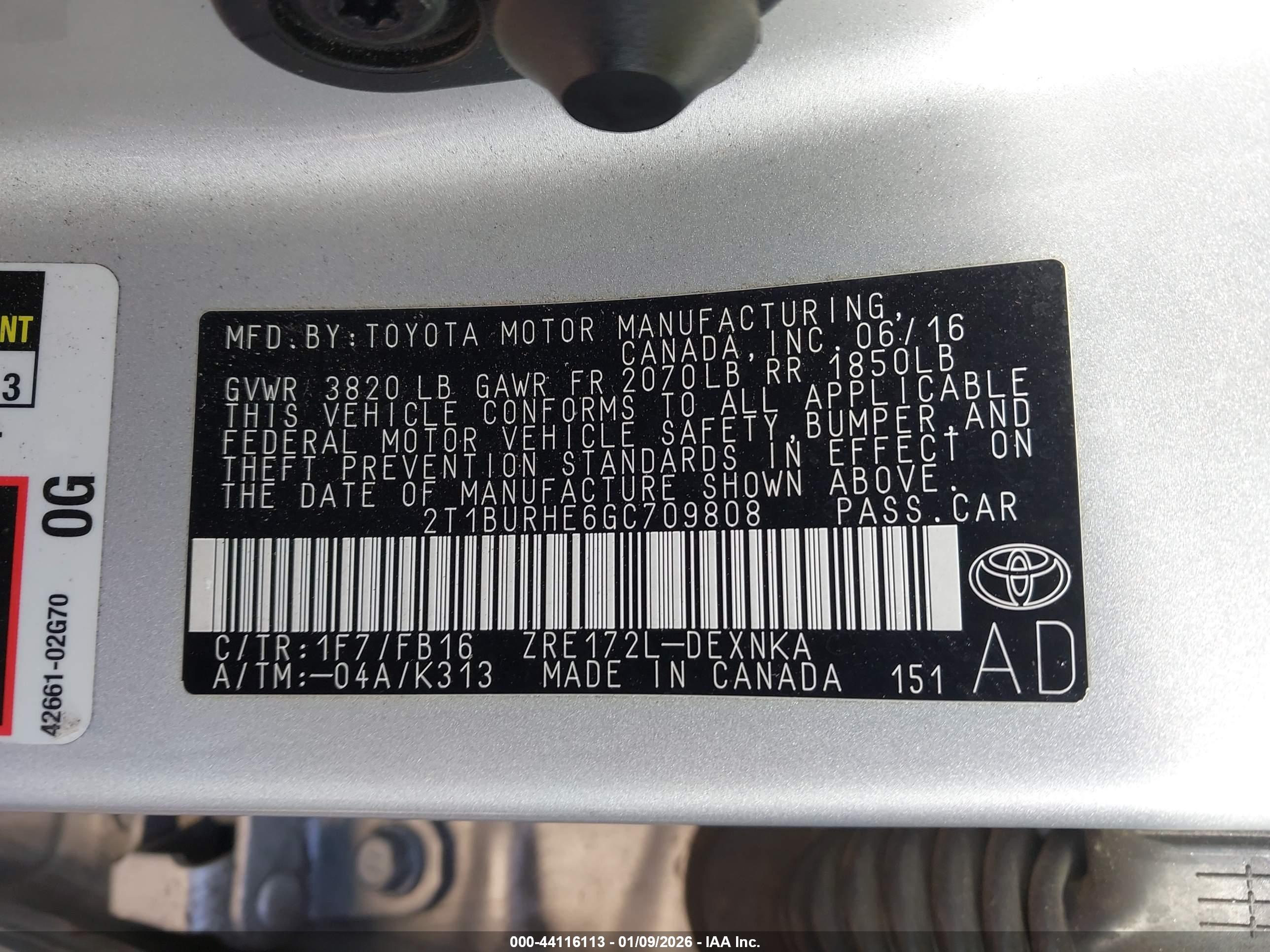 TOYOTA COROLLA image 9