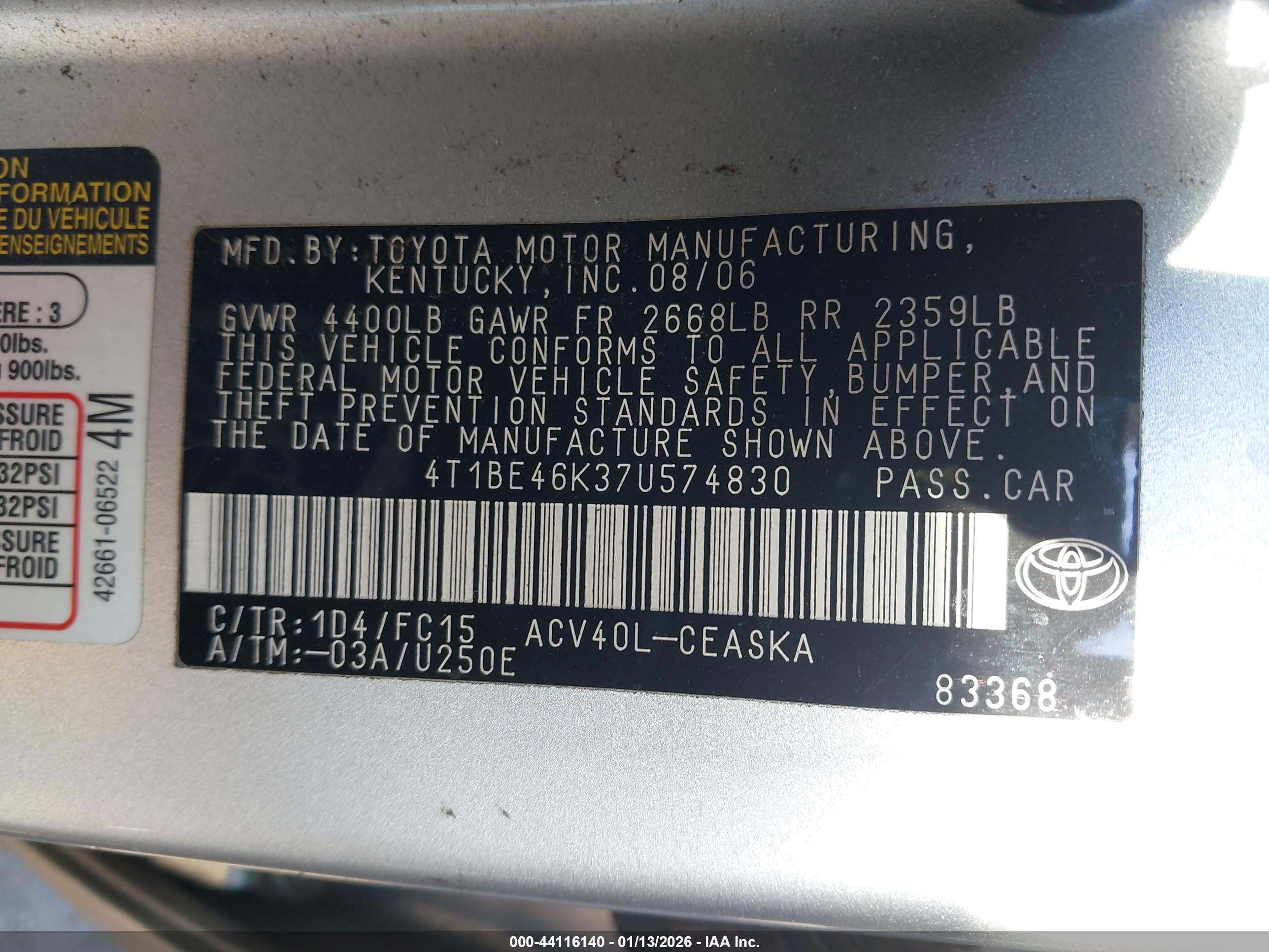 TOYOTA CAMRY image 9