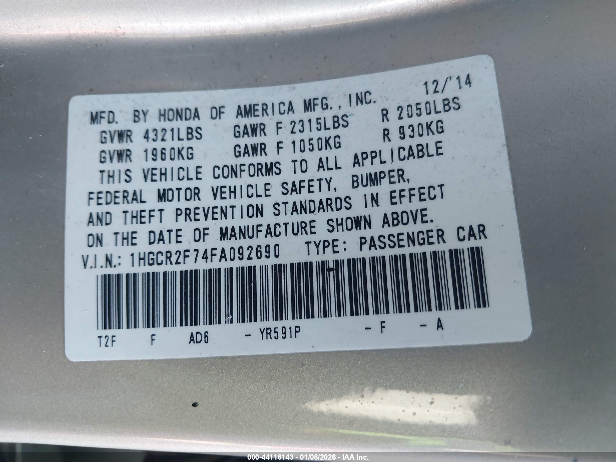 HONDA ACCORD image 9