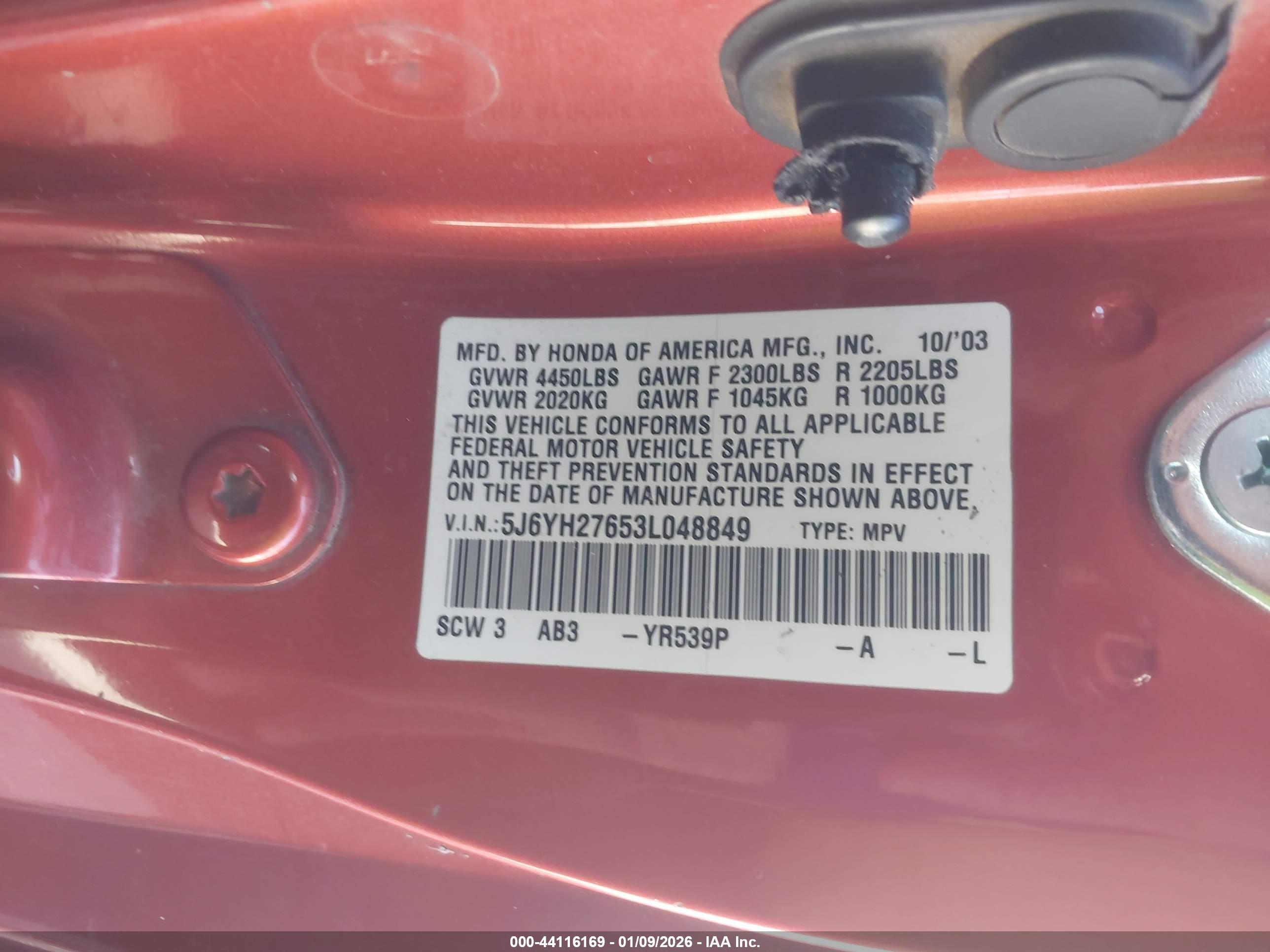 HONDA ELEMENT image 9