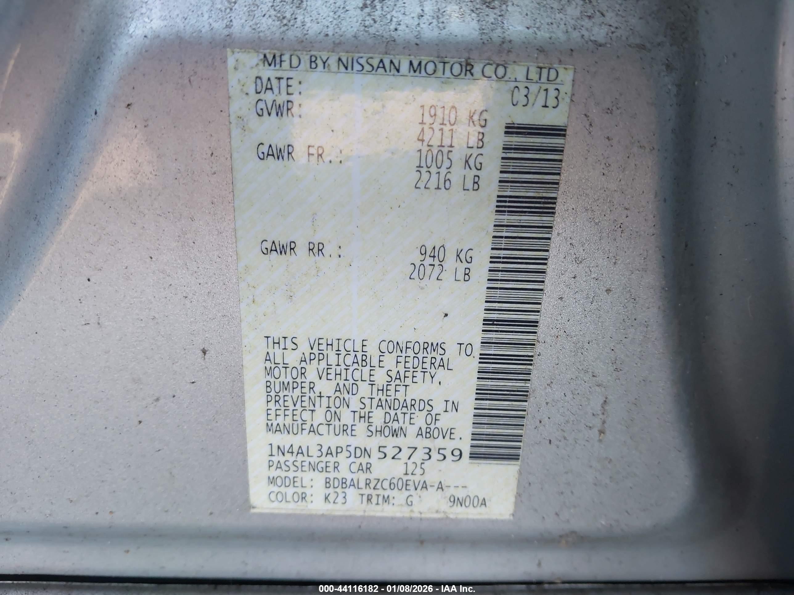 NISSAN ALTIMA image 9