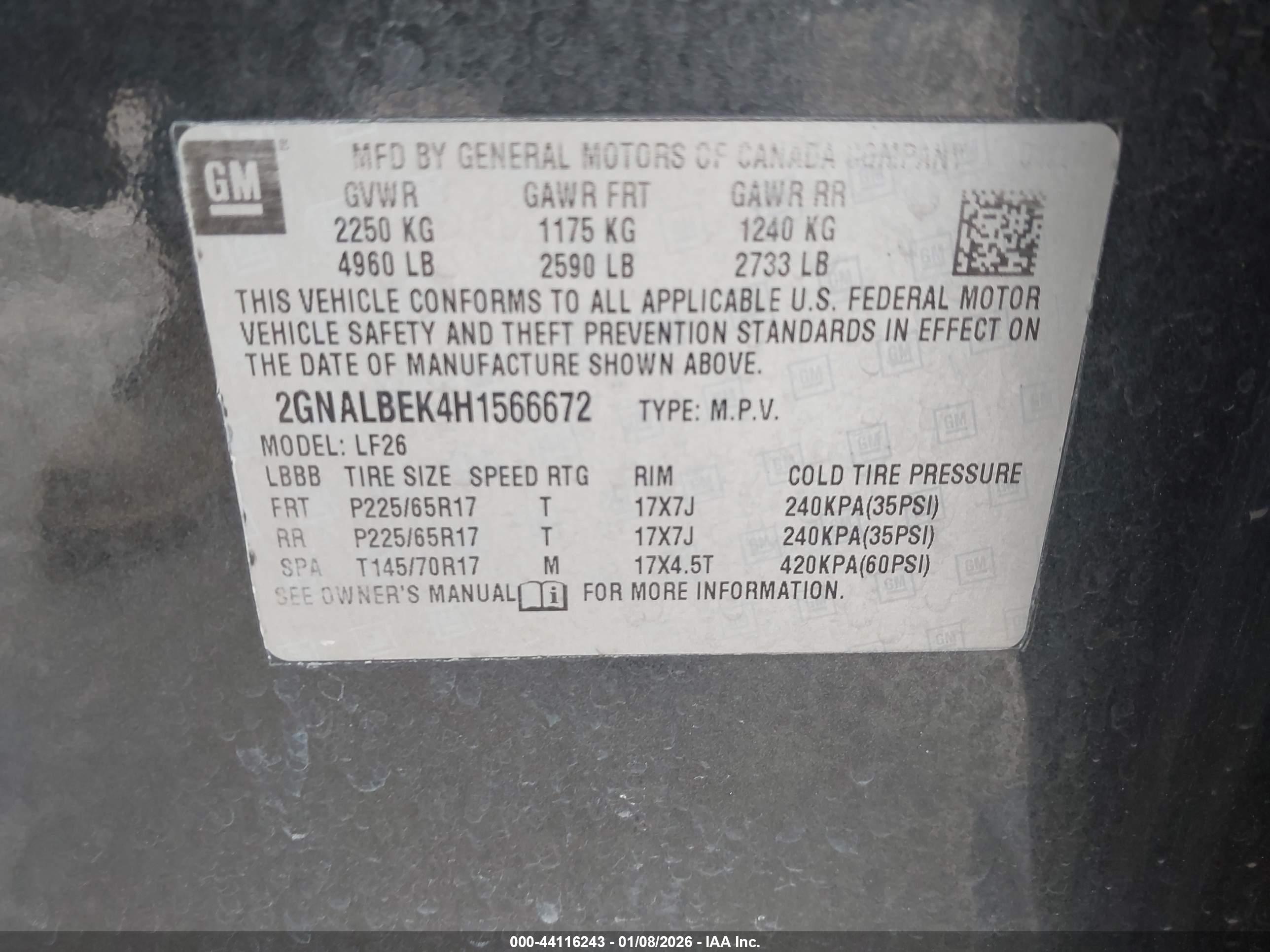 CHEVROLET EQUINOX image 9
