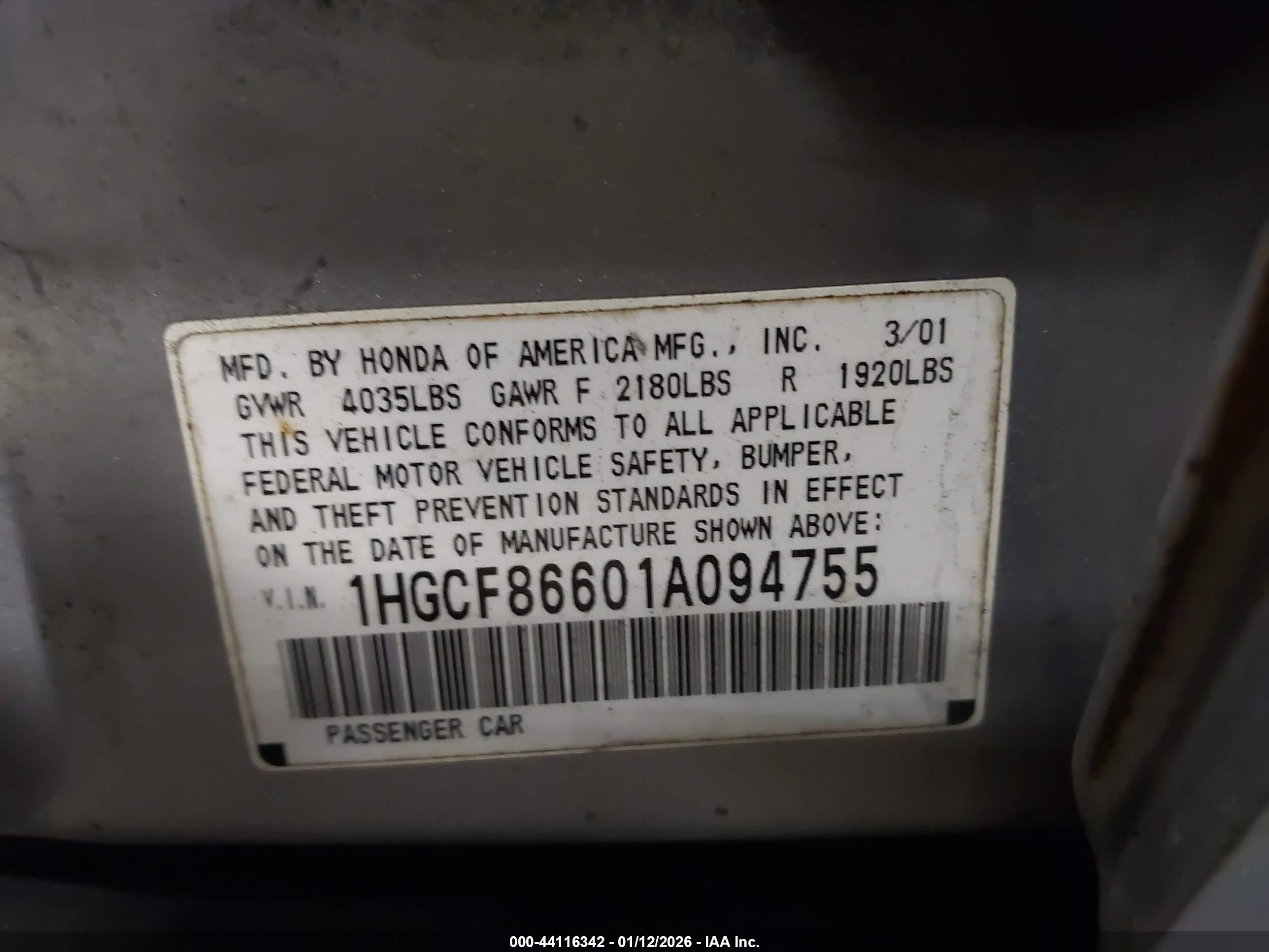 HONDA ACCORD image 9