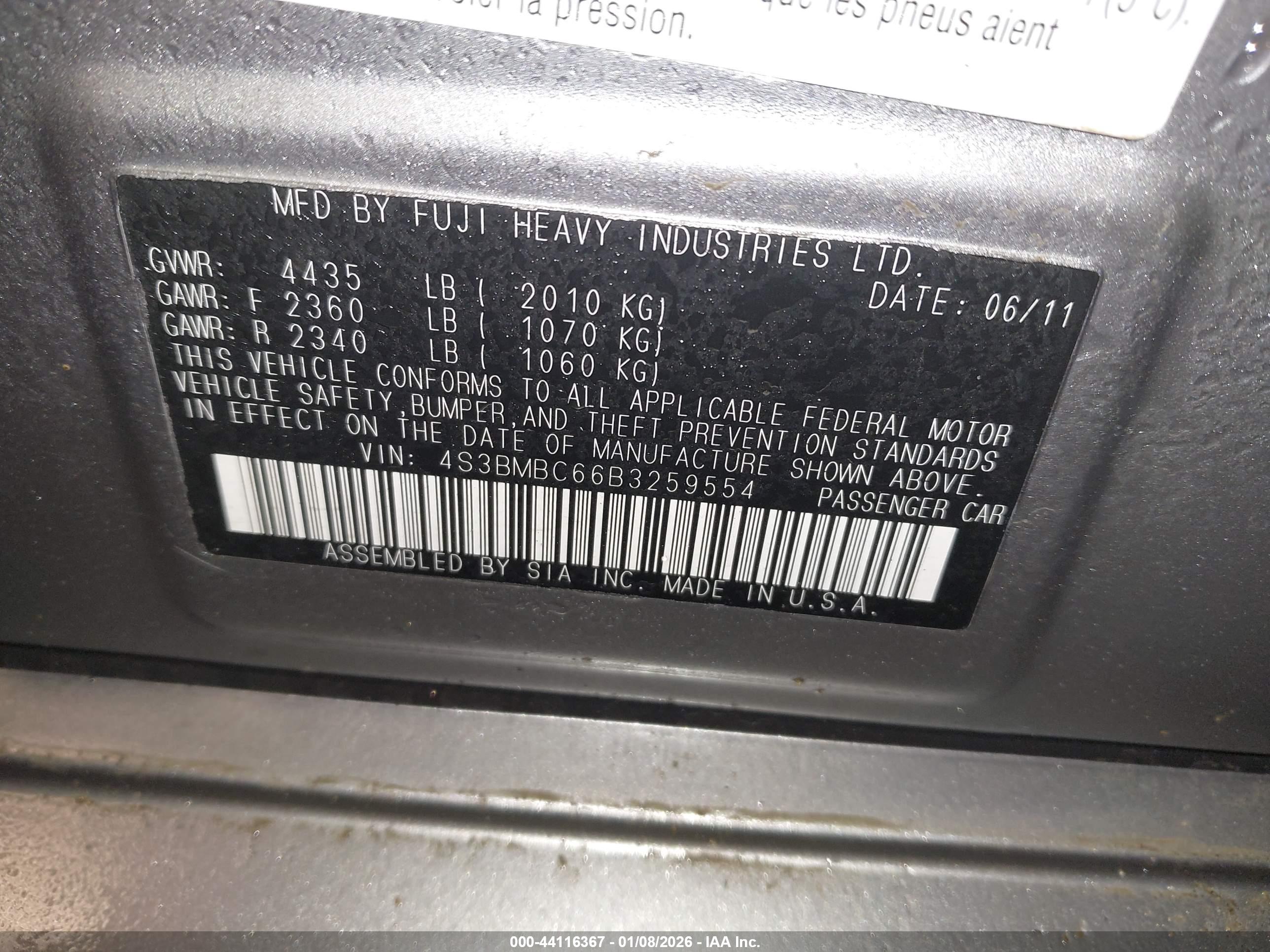 SUBARU LEGACY image 9