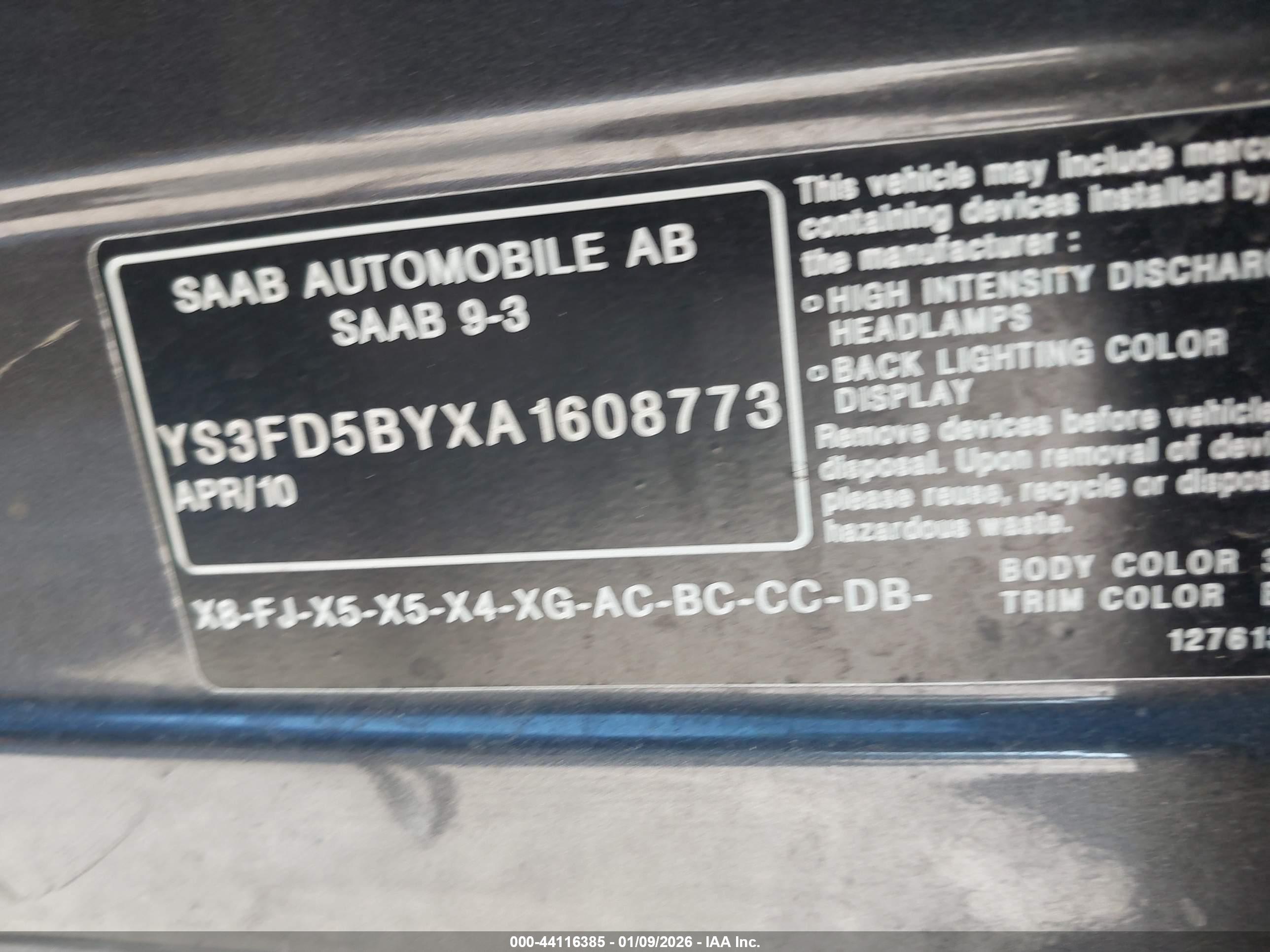 SAAB 9-3X image 9