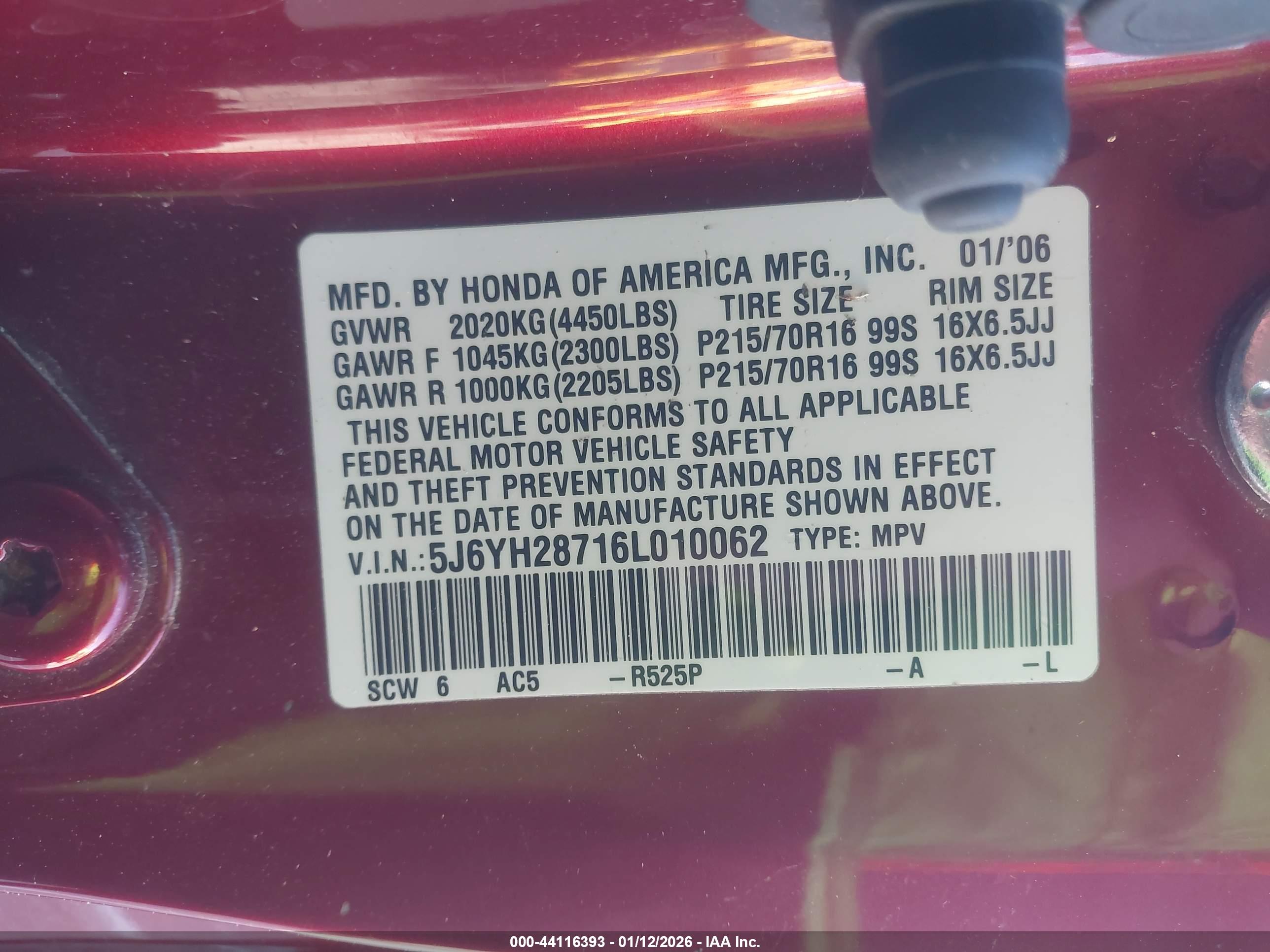 HONDA ELEMENT image 9
