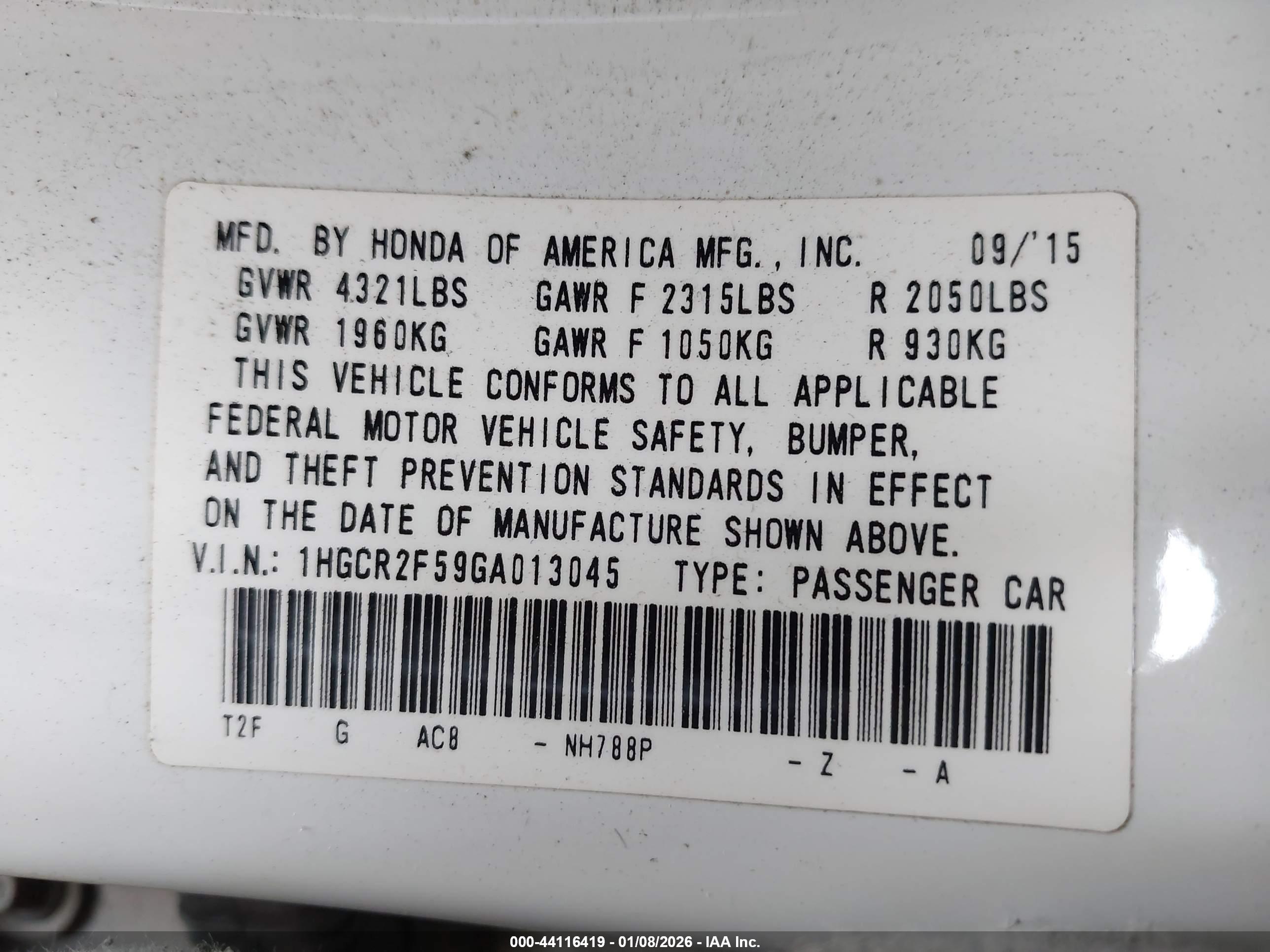HONDA ACCORD image 9