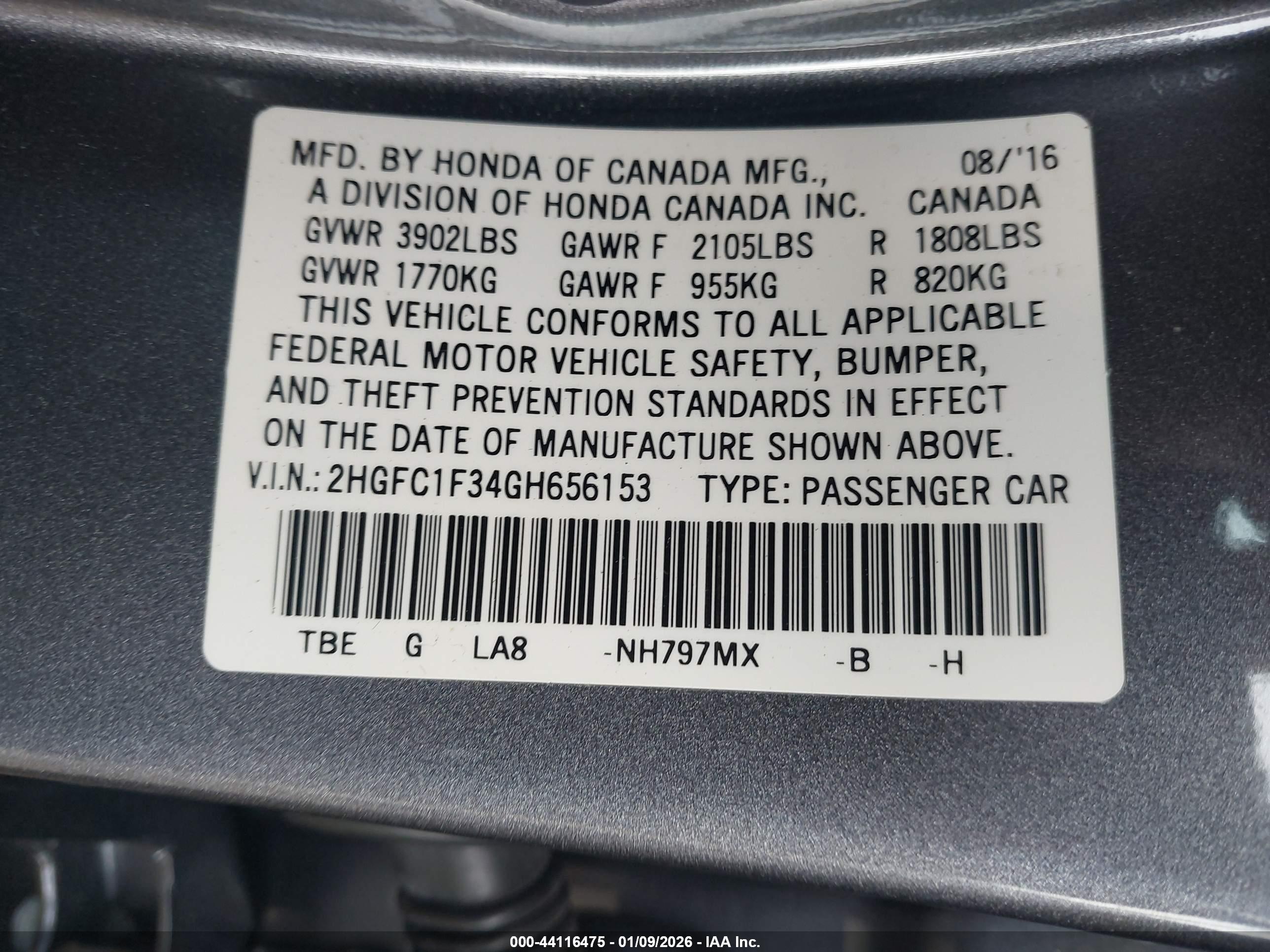 HONDA CIVIC image 9