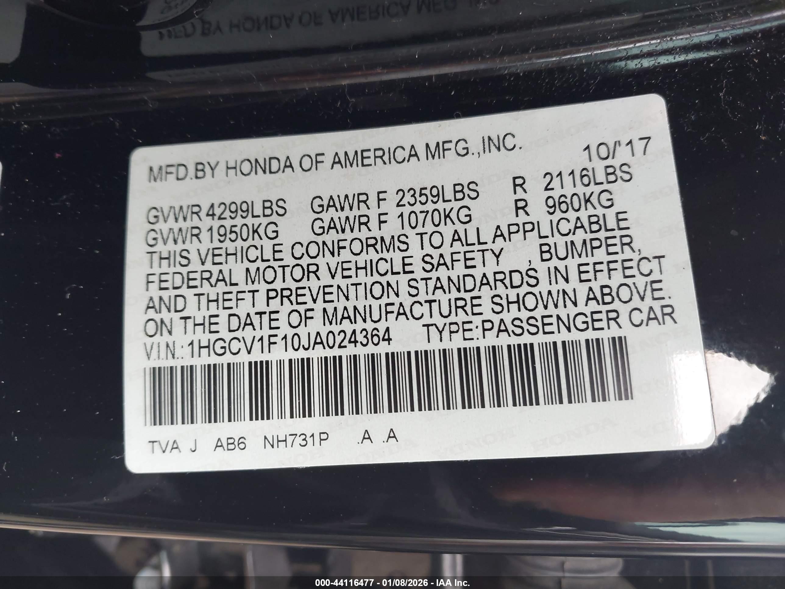 HONDA ACCORD image 9